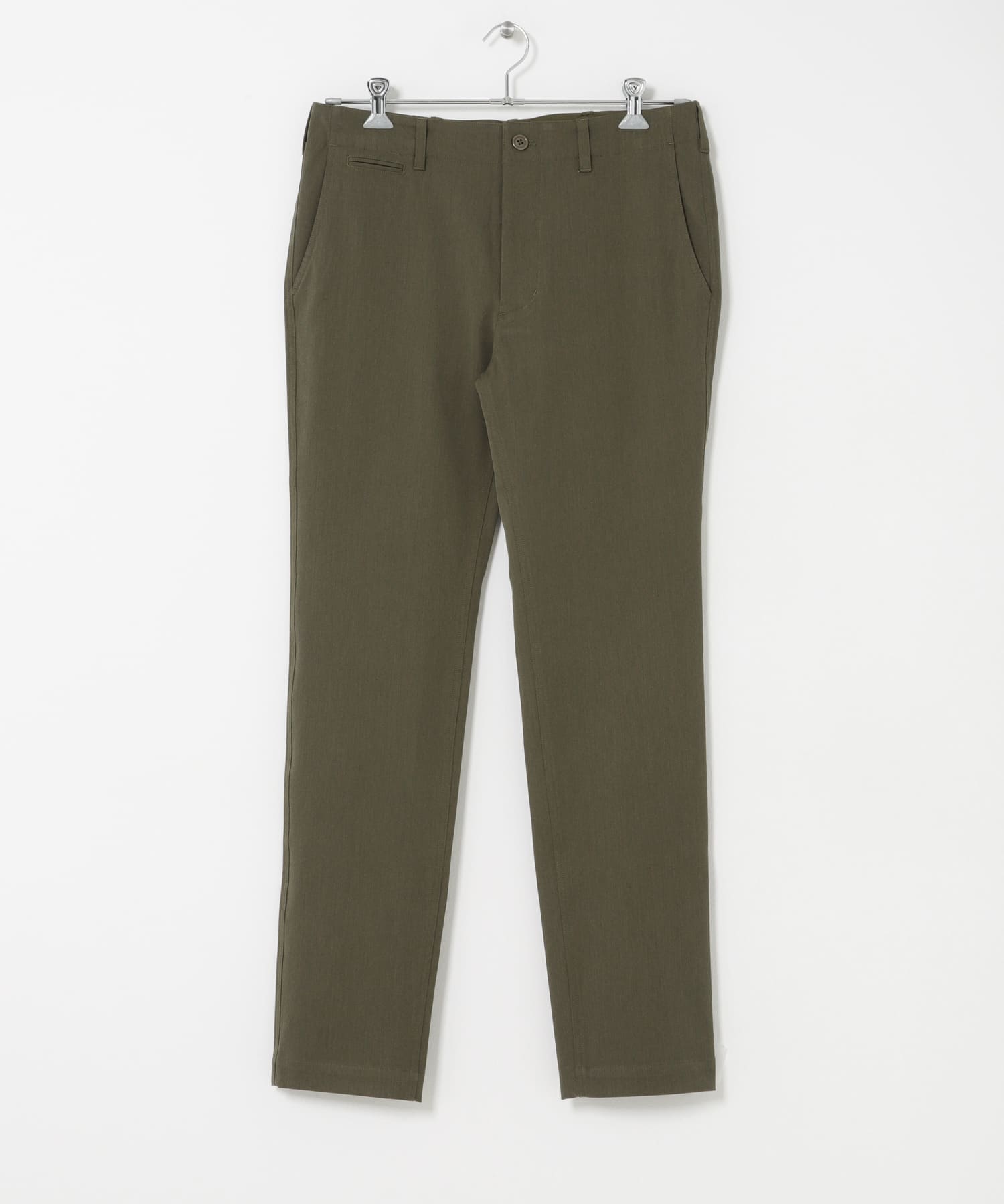『WEB限定』『接触冷感 / XLサイズあり』クールタッチスリムストレッチパンツ KHAKI S