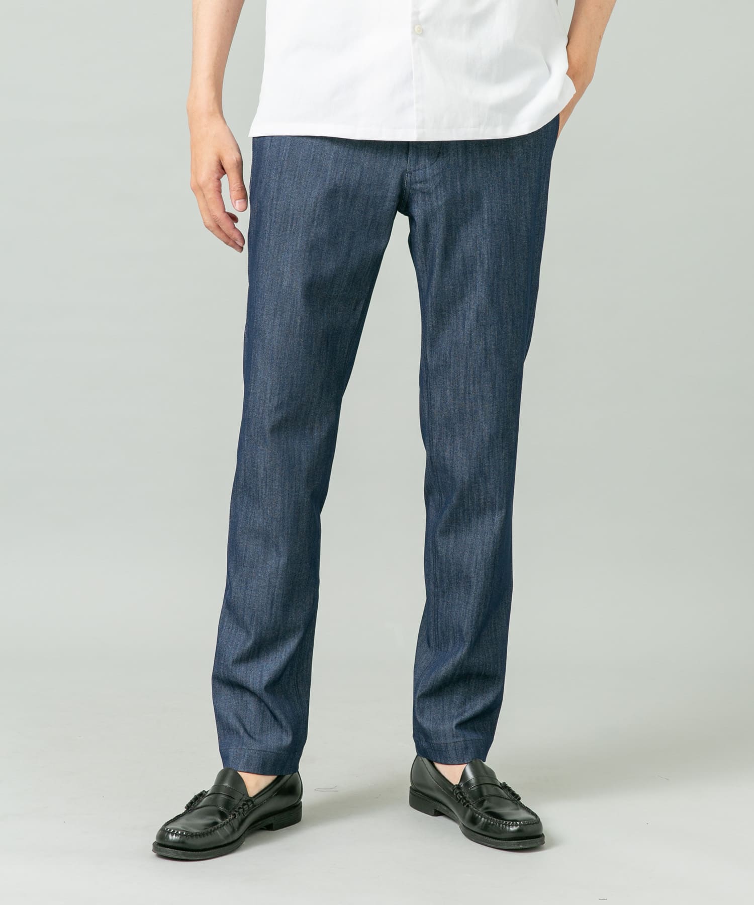 『WEB限定』『接触冷感 / XLサイズあり』クールタッチスリムストレッチパンツ