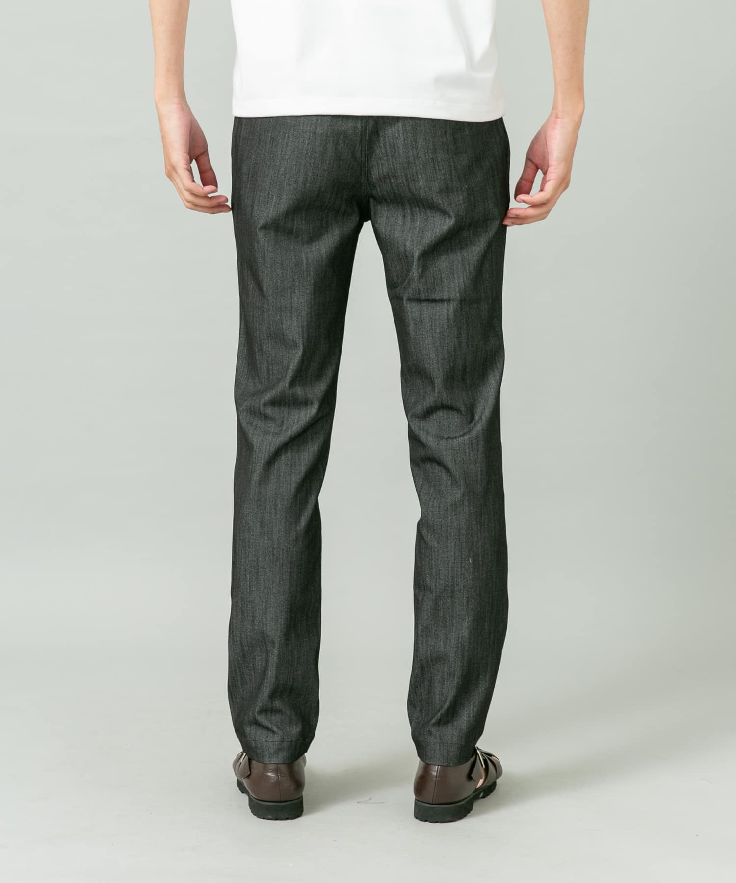 『WEB限定』『接触冷感 / XLサイズあり』クールタッチスリムストレッチパンツ DENIM BLK S