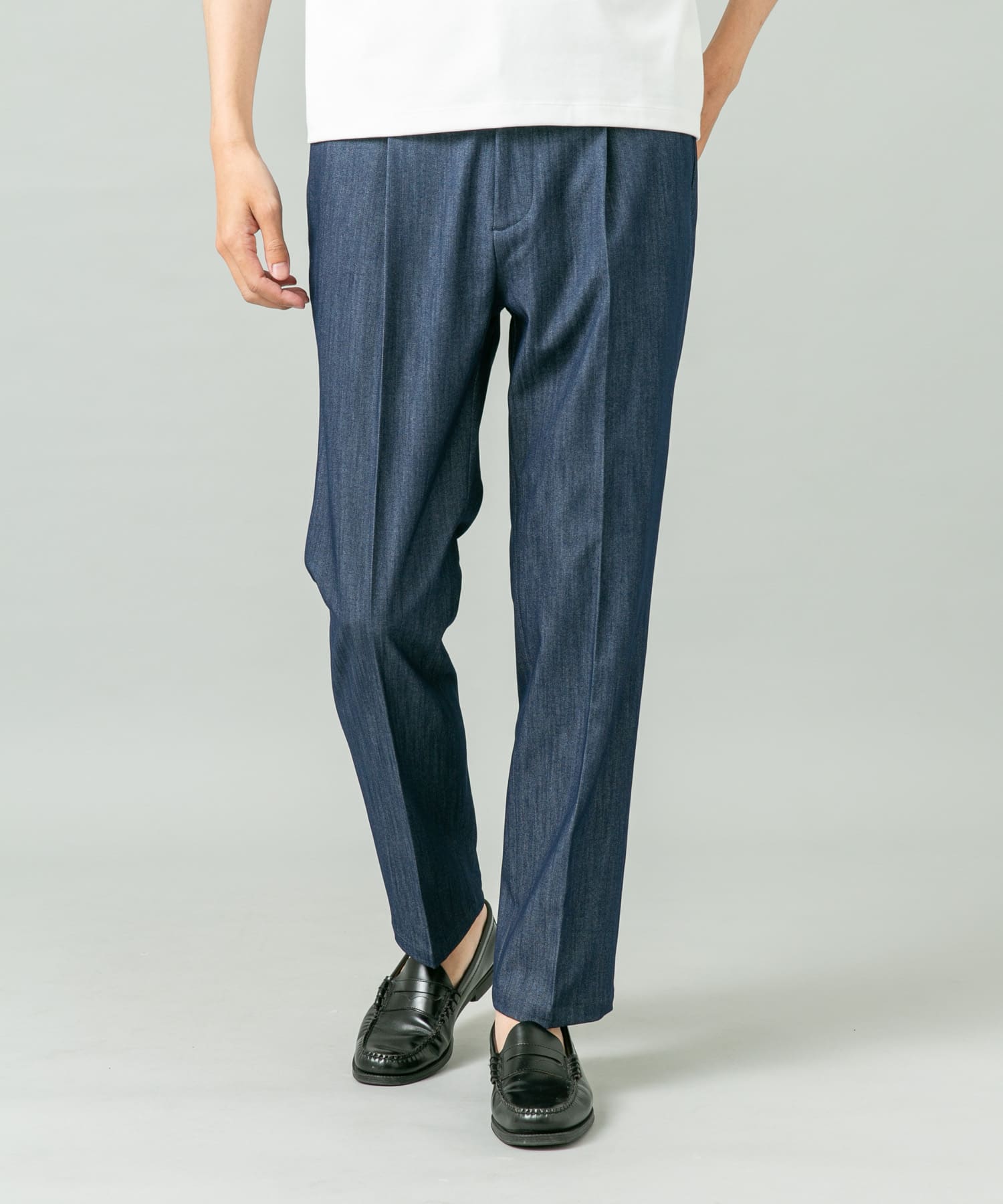 『WEB限定』『接触冷感 / XLサイズあり』クールタッチデニムスラックス