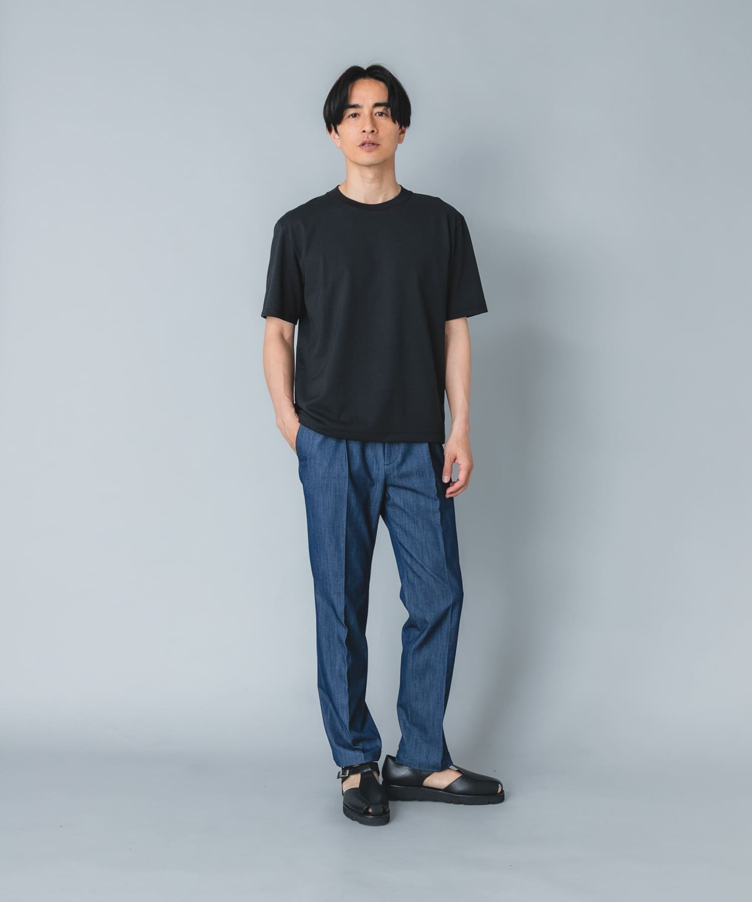 WEB限定』『接触冷感 / XLサイズあり』クールタッチデニムスラックス(S