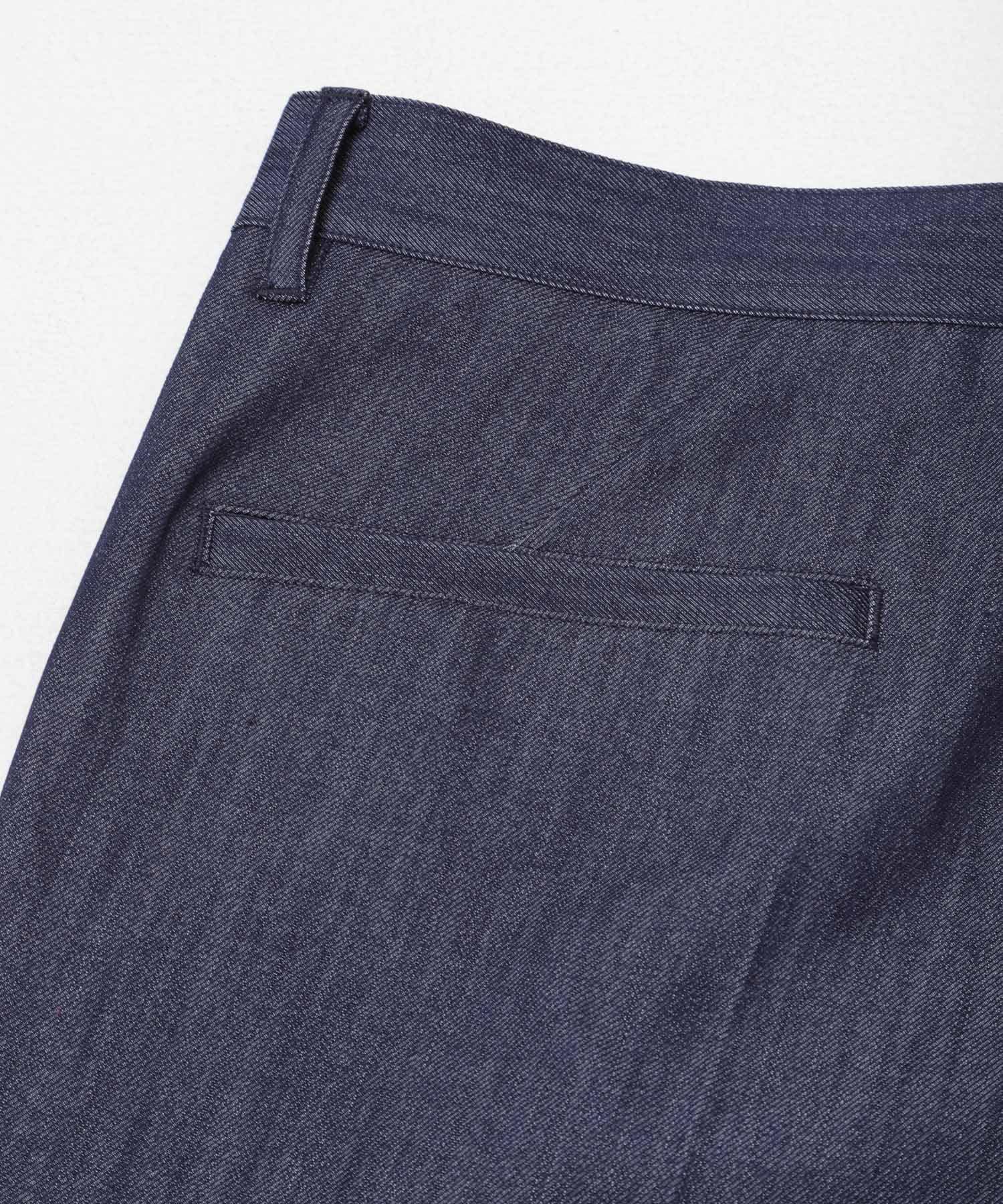『WEB限定』『接触冷感 / XLサイズあり』クールタッチデニムスラックス INDIGO S