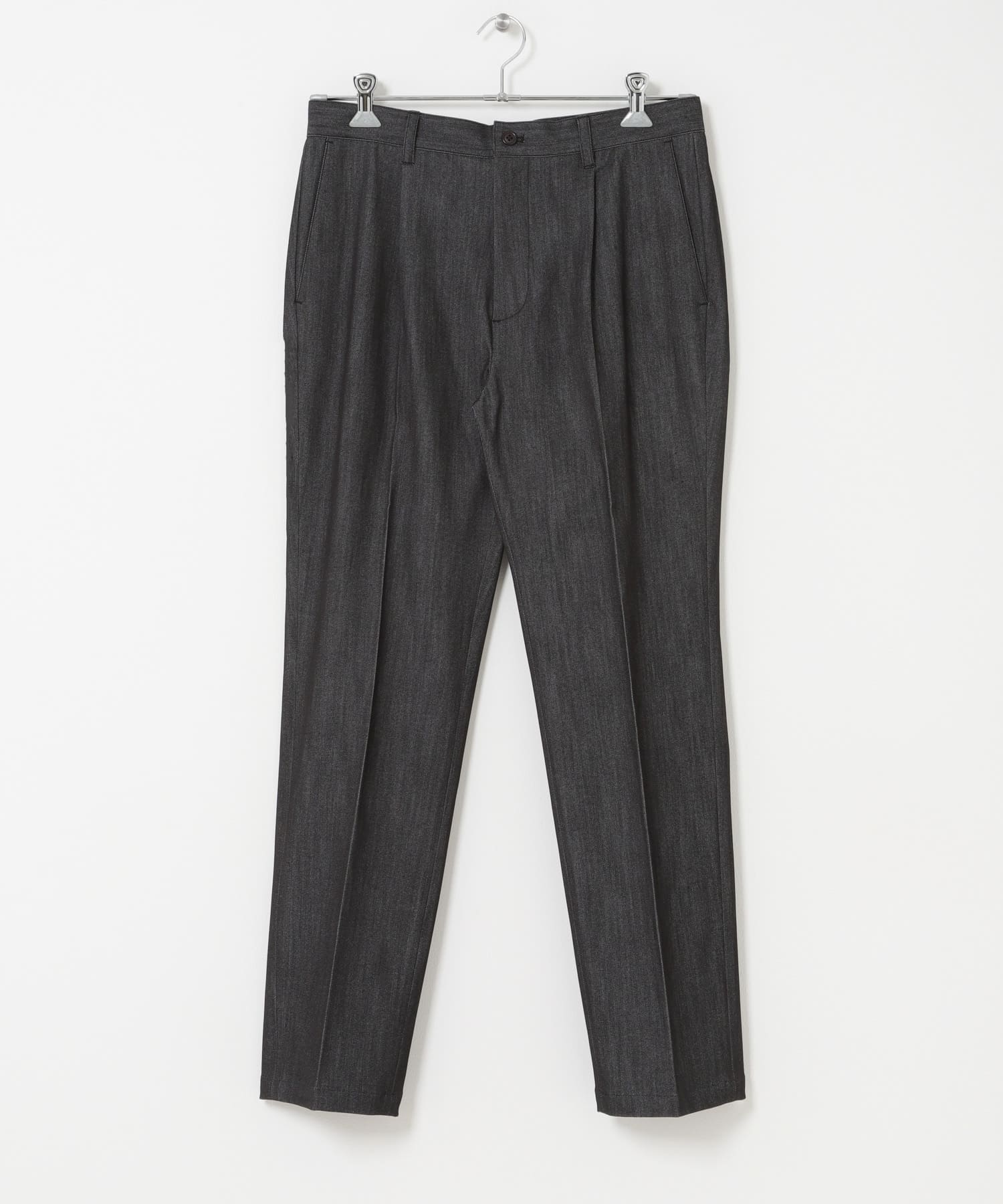 『WEB限定』『接触冷感 / XLサイズあり』クールタッチデニムスラックス DENIM BLK S