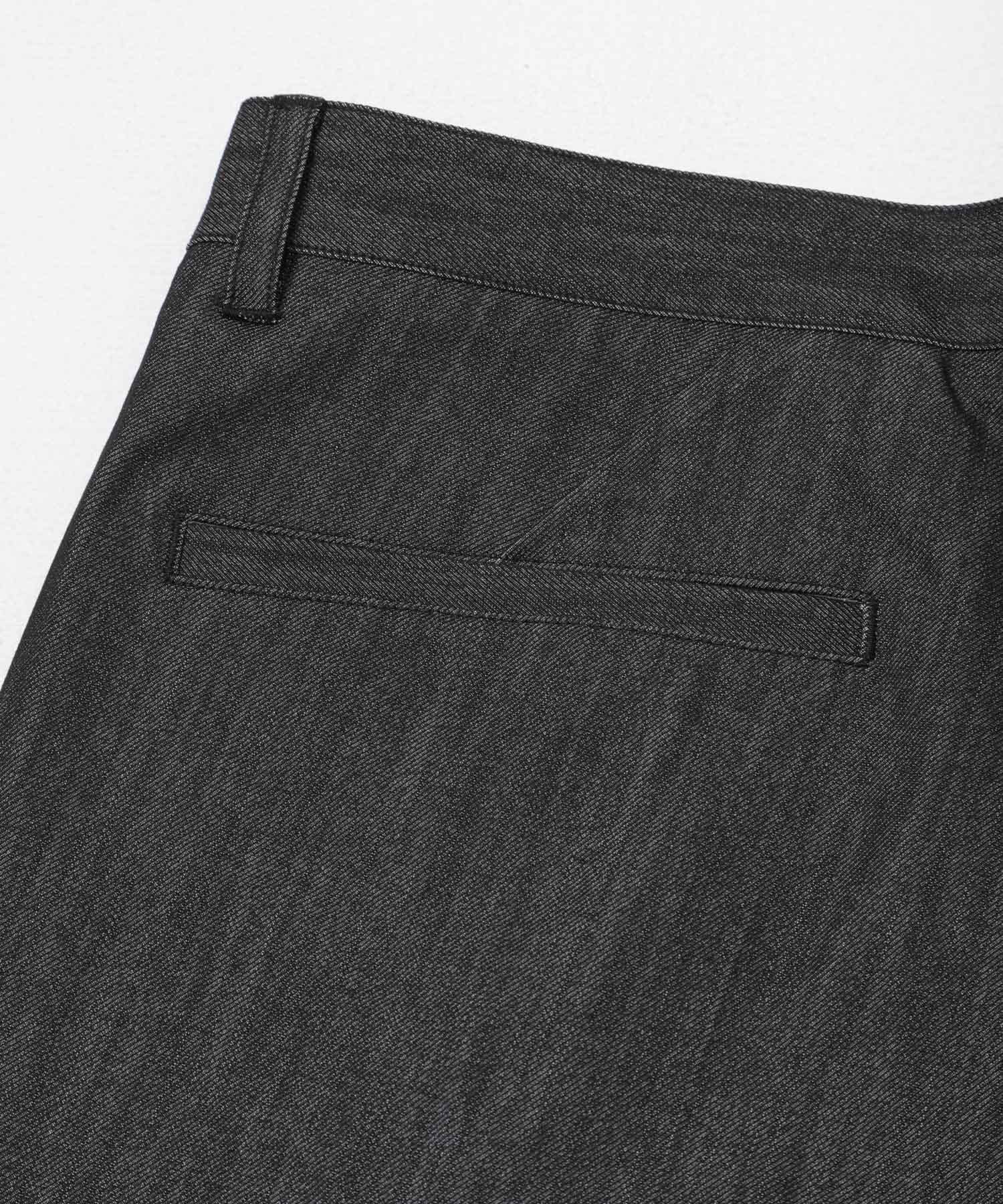 『WEB限定』『接触冷感 / XLサイズあり』クールタッチデニムスラックス DENIM BLK S