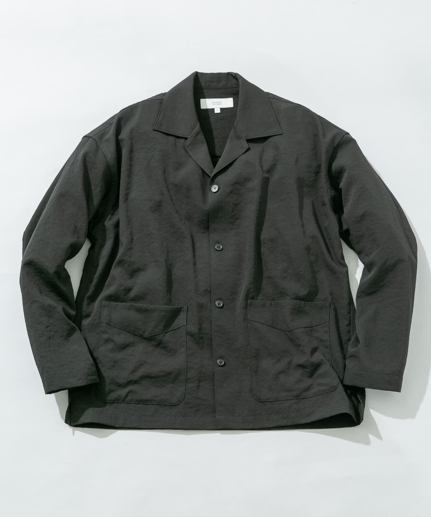 『セットアップ対応』ドライイージーシャツジャケット BLACK M