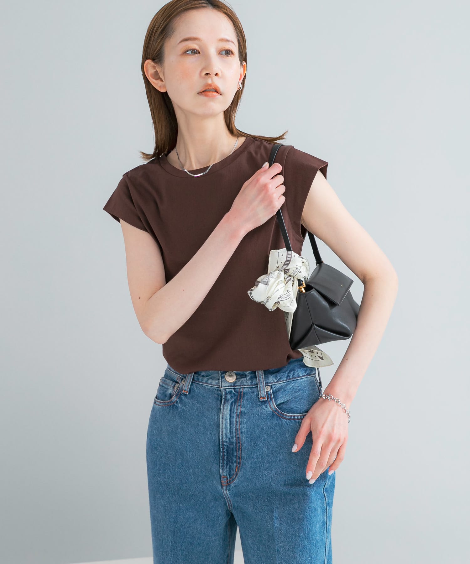 クールタッチスーピマコットンフレンチTシャツ