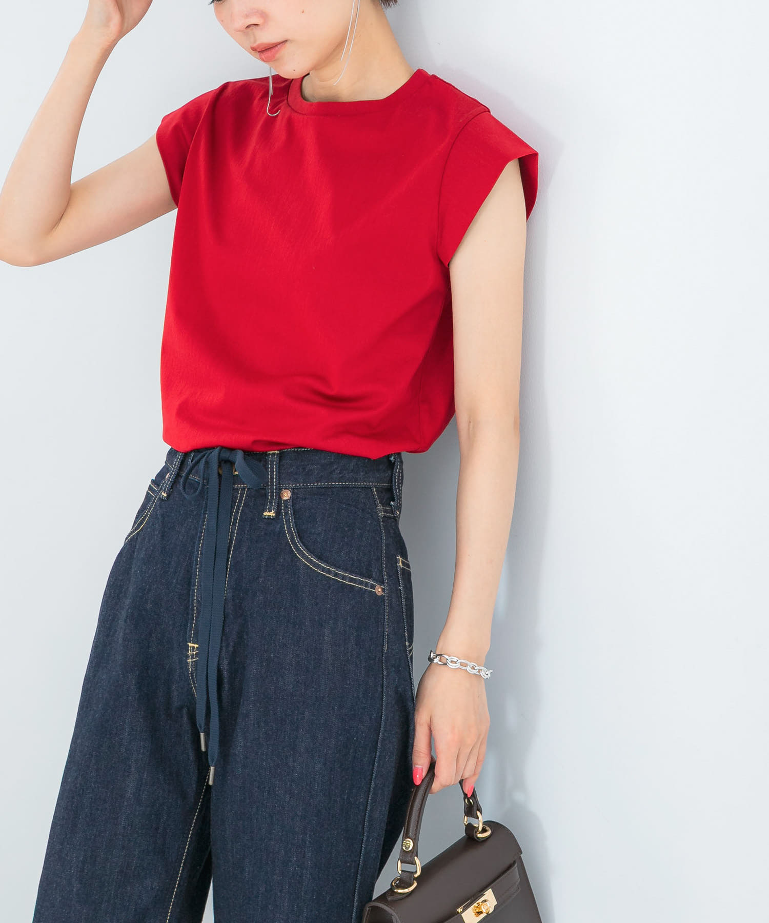 クールタッチスーピマコットンフレンチTシャツ