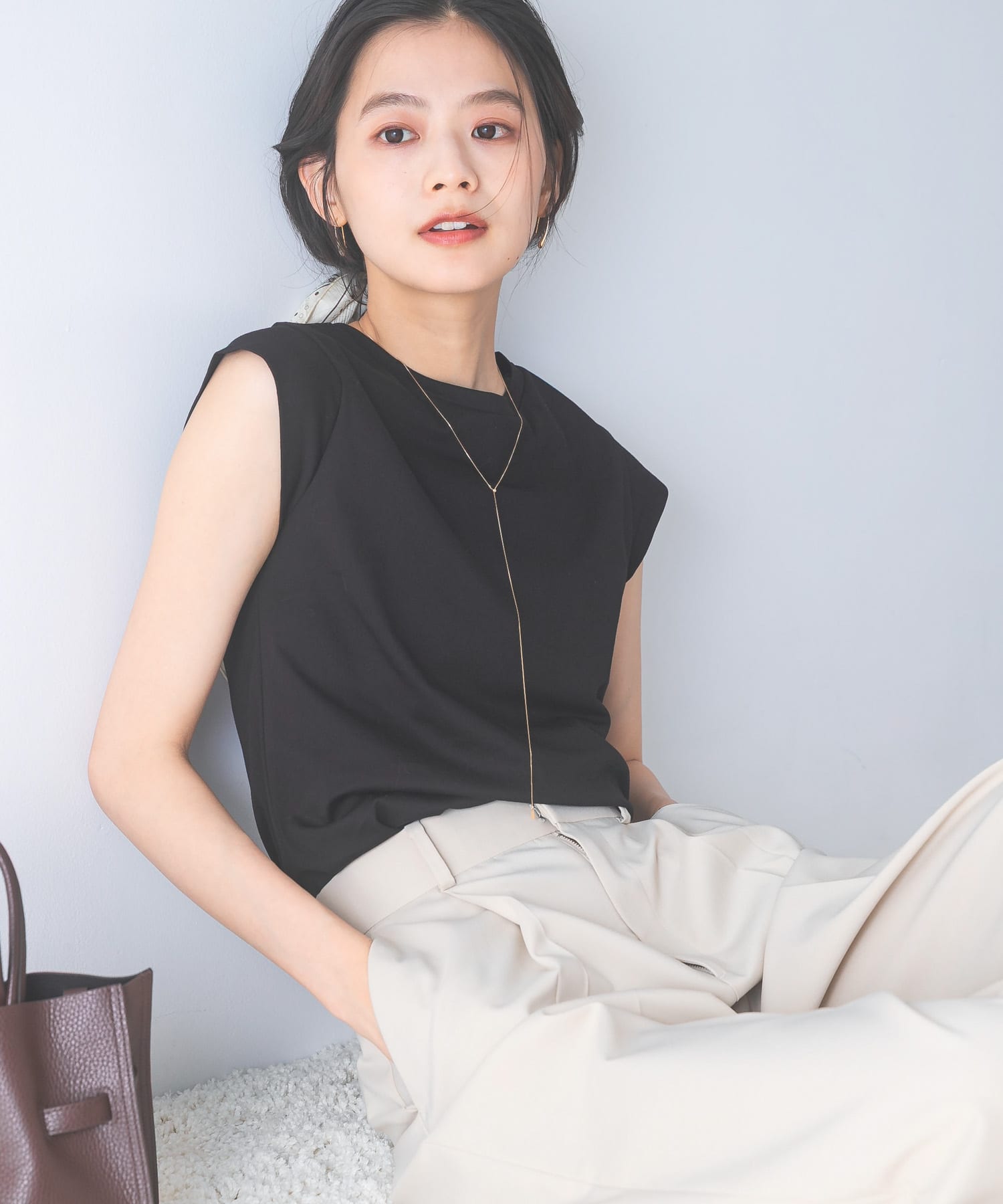 クールタッチスーピマコットンフレンチTシャツ