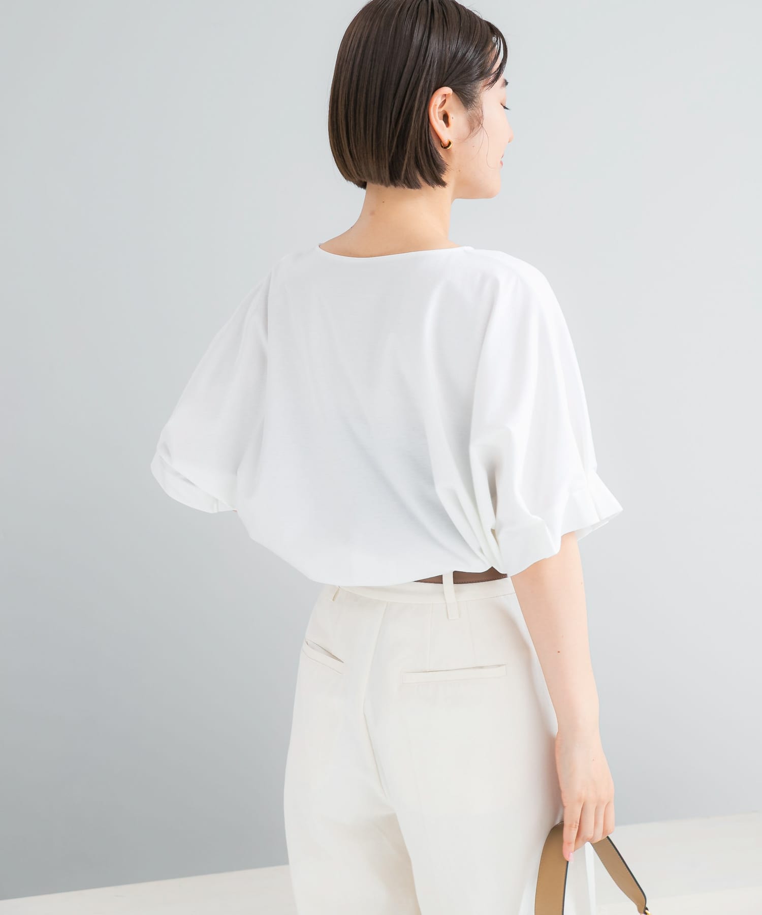 UVカットクールタッチタックスリーブプルオーバー OFF WHITE Free