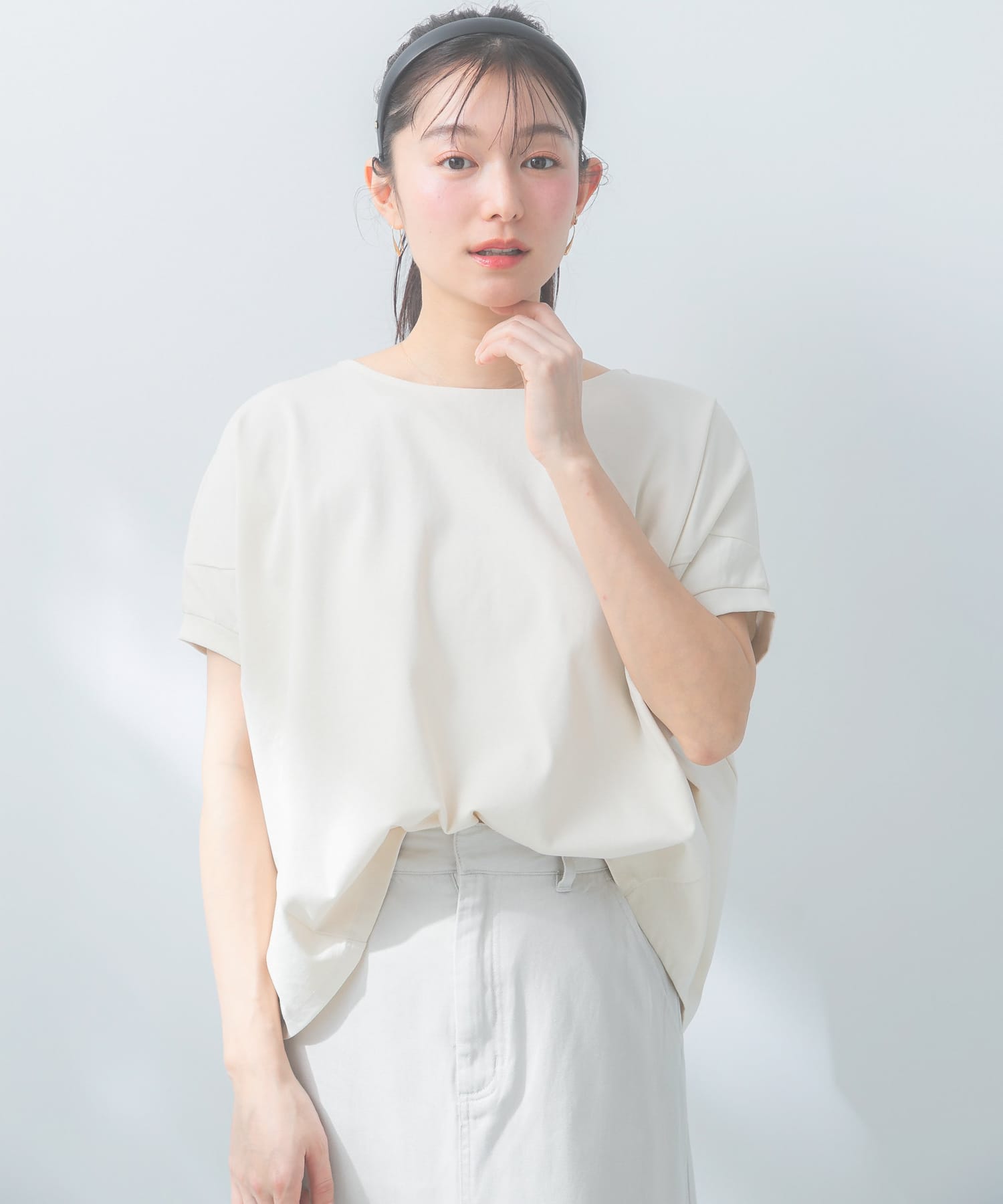 『WEB/一部店舗限定』『再入荷予定カラー』UVカットドルマンスリーブプルオーバー