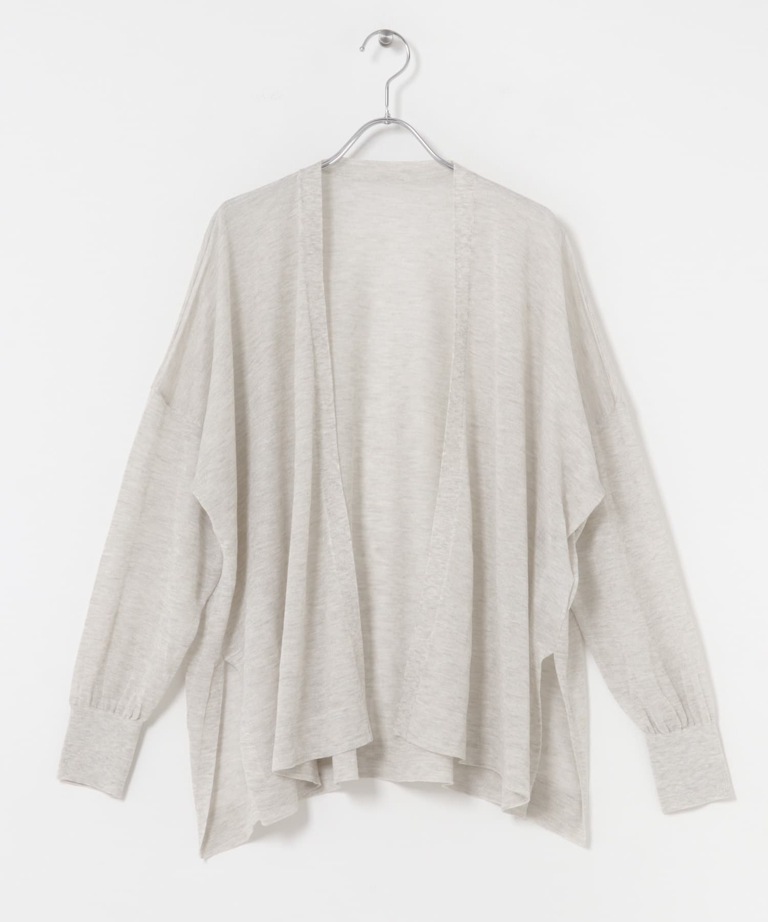 接触冷感シアーカーディガン IVORY Free
