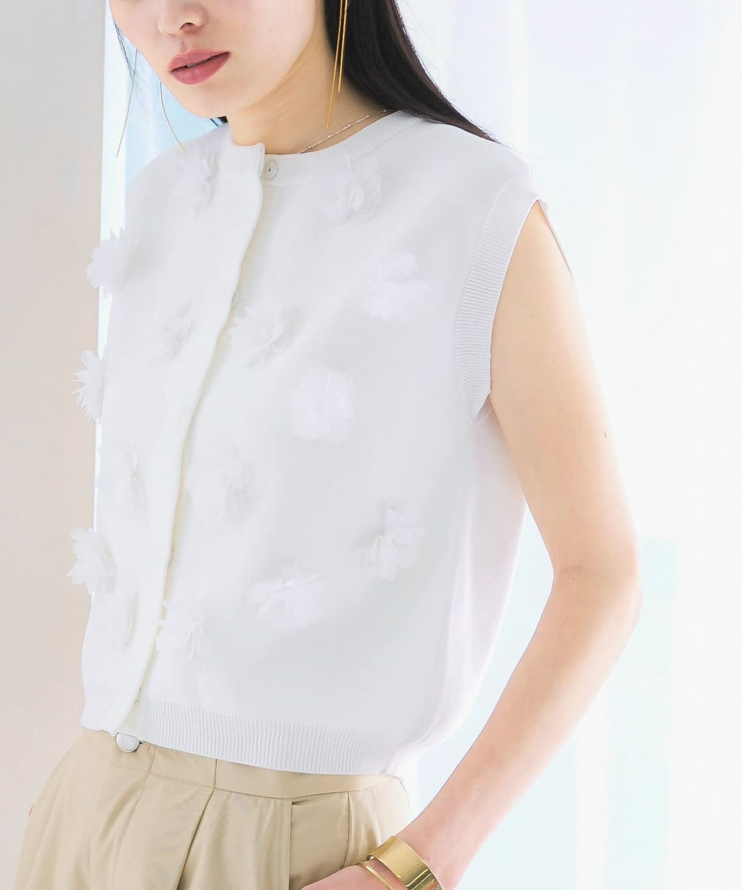 Torrazzo Donna SHEER SHAGGY TOP(Free IVORY): トップス｜URBAN