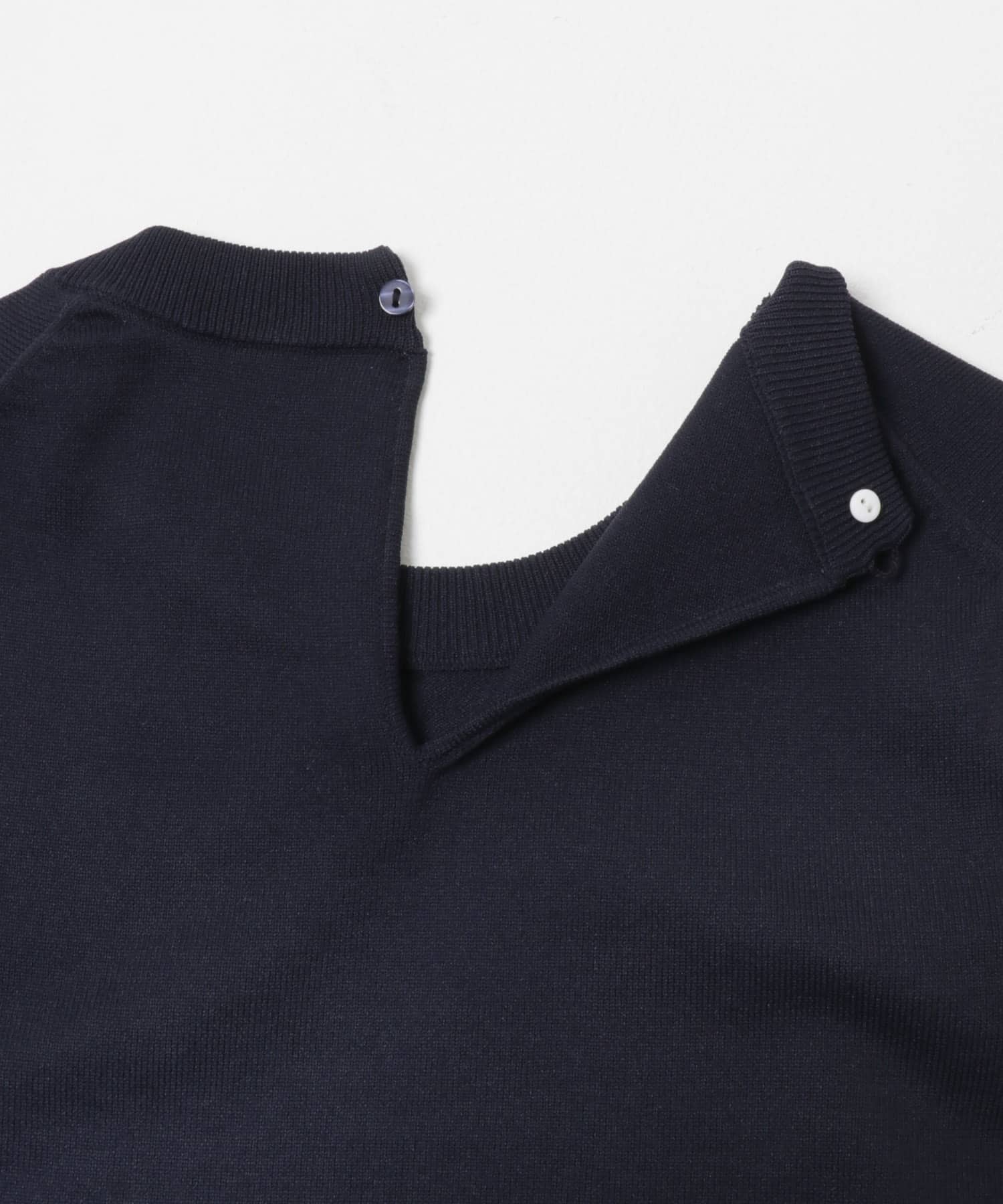 『WEB限定』2WAYレースカラーニット NAVY Free