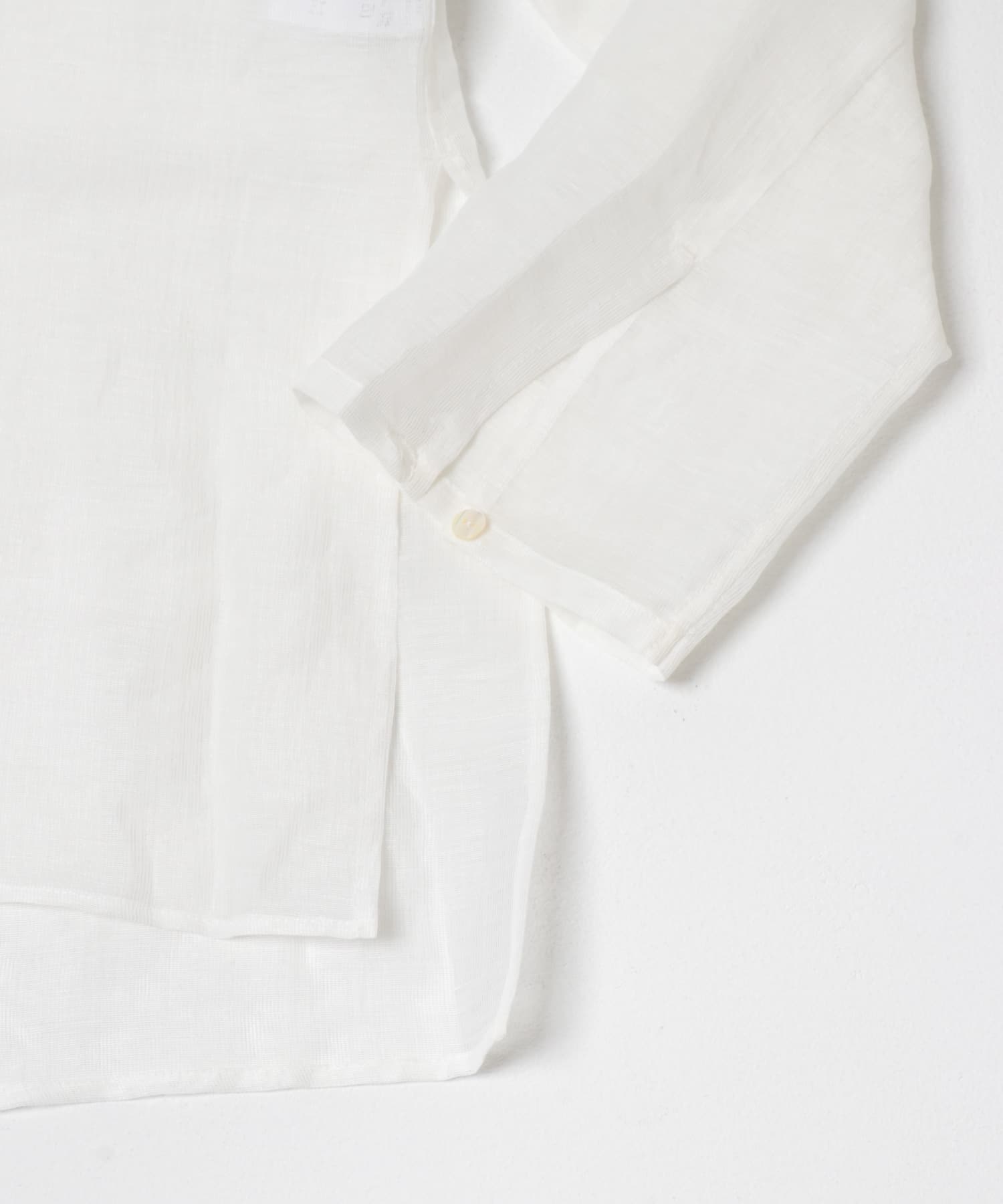 リネンシアーカールマイヤーブラウス WHITE Free