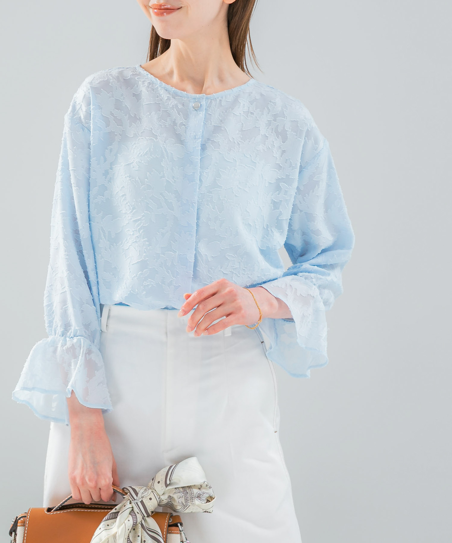 『WEB限定』ジャガードブラウス