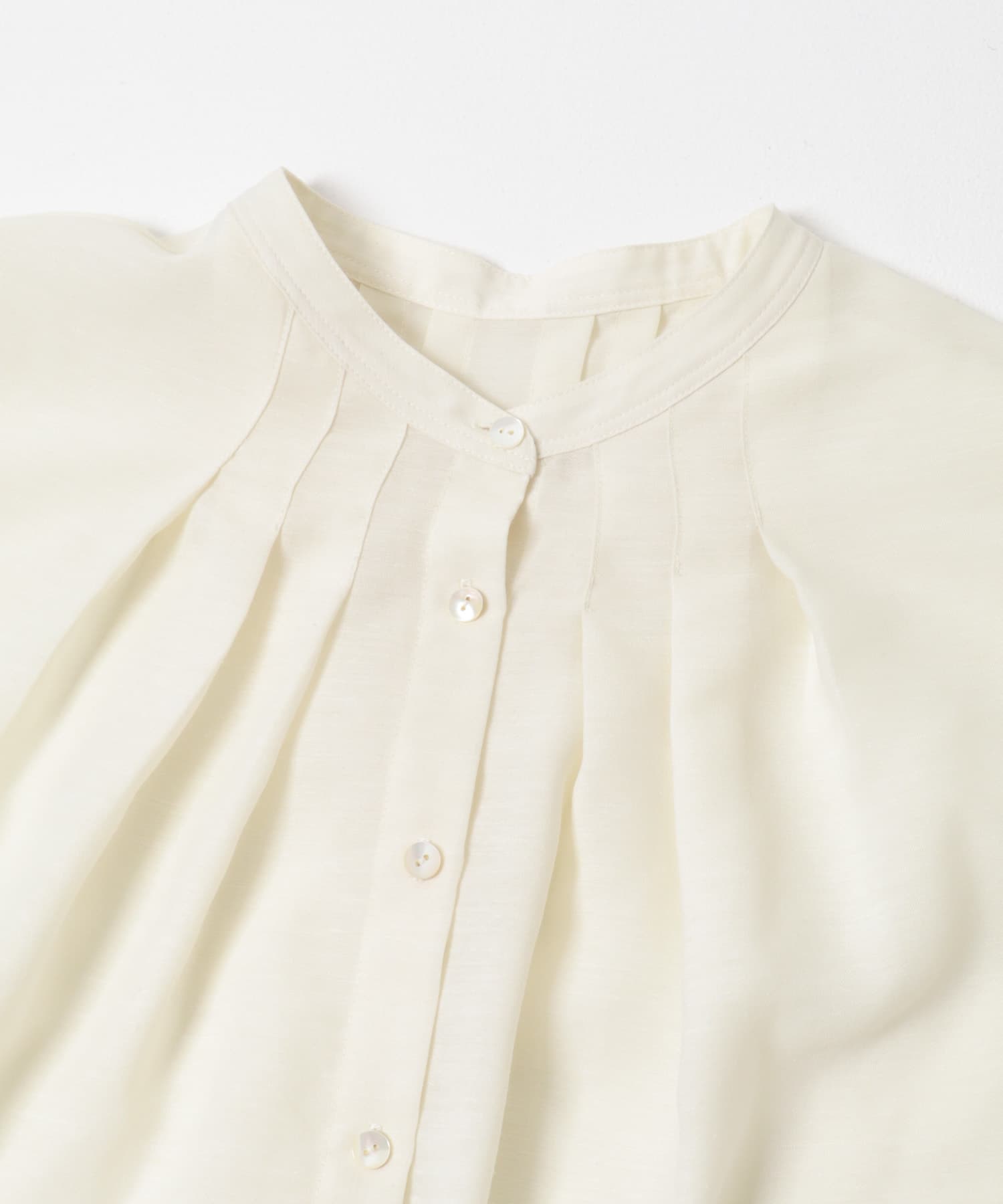 『WEB/一部店舗限定』リネン混ドルマンタックブラウス OFF Free