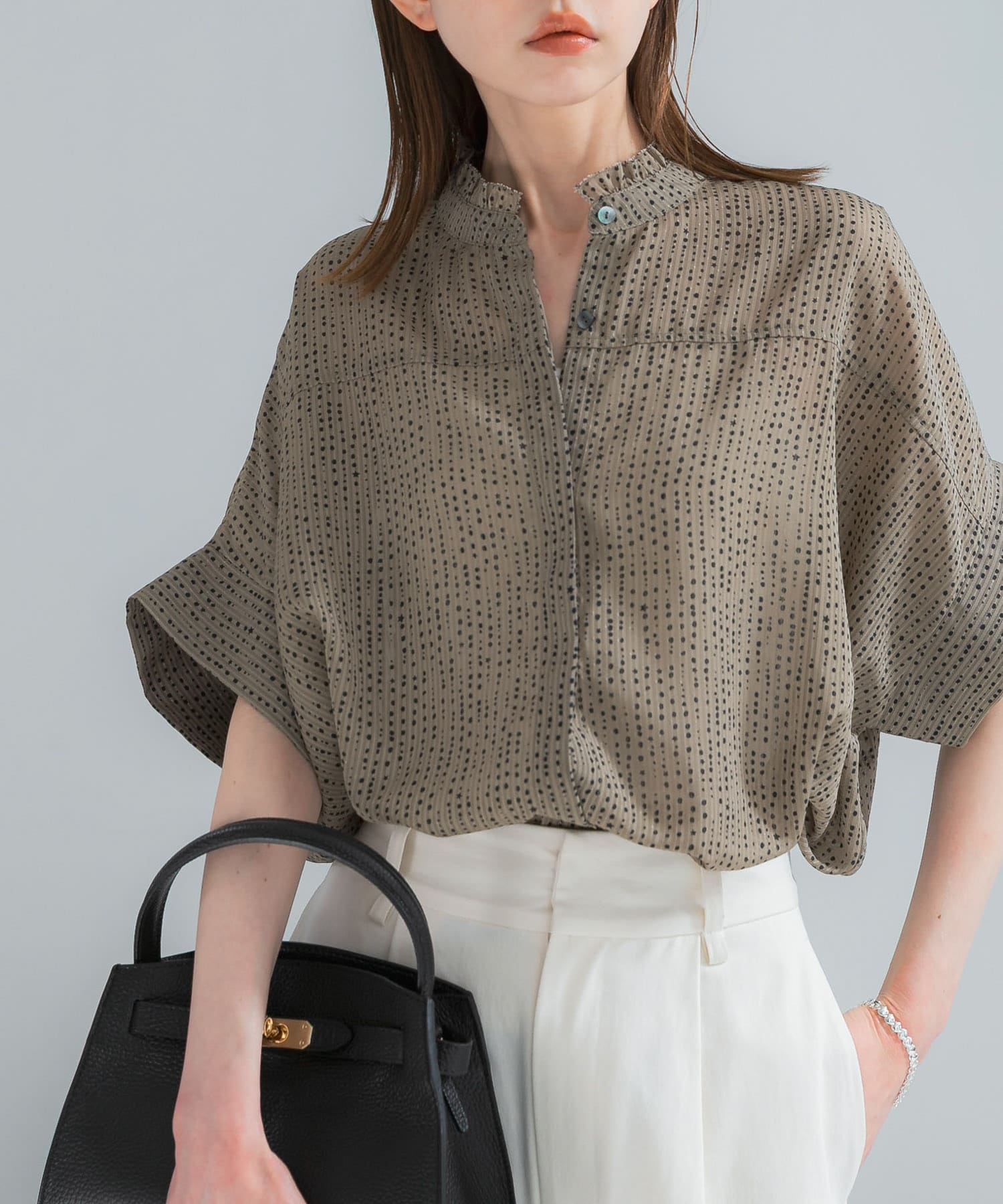 KHAKI DOT