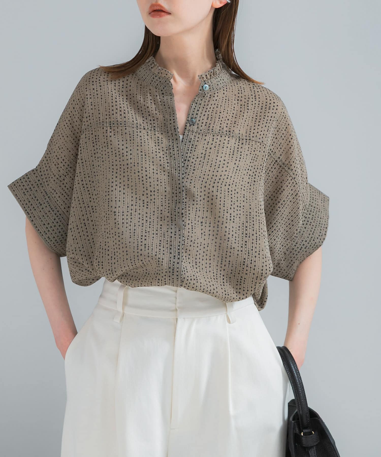 KHAKI DOT