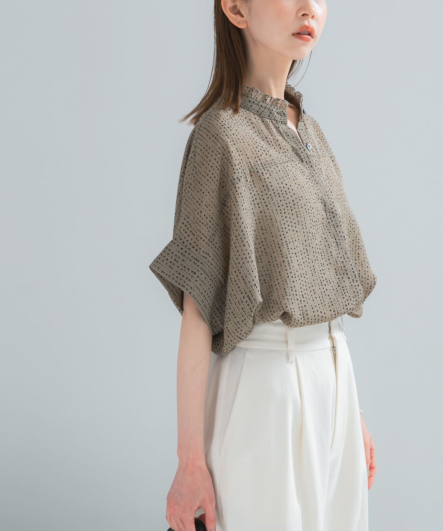KHAKI DOT