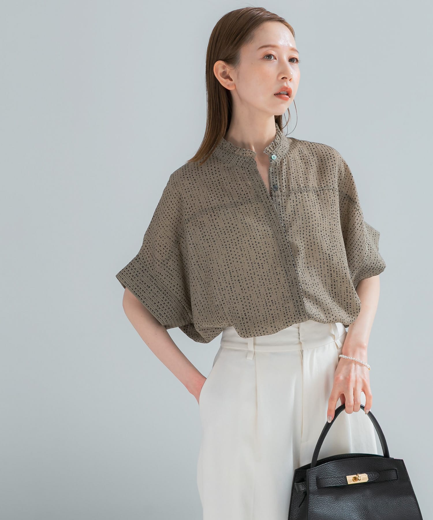 KHAKI DOT