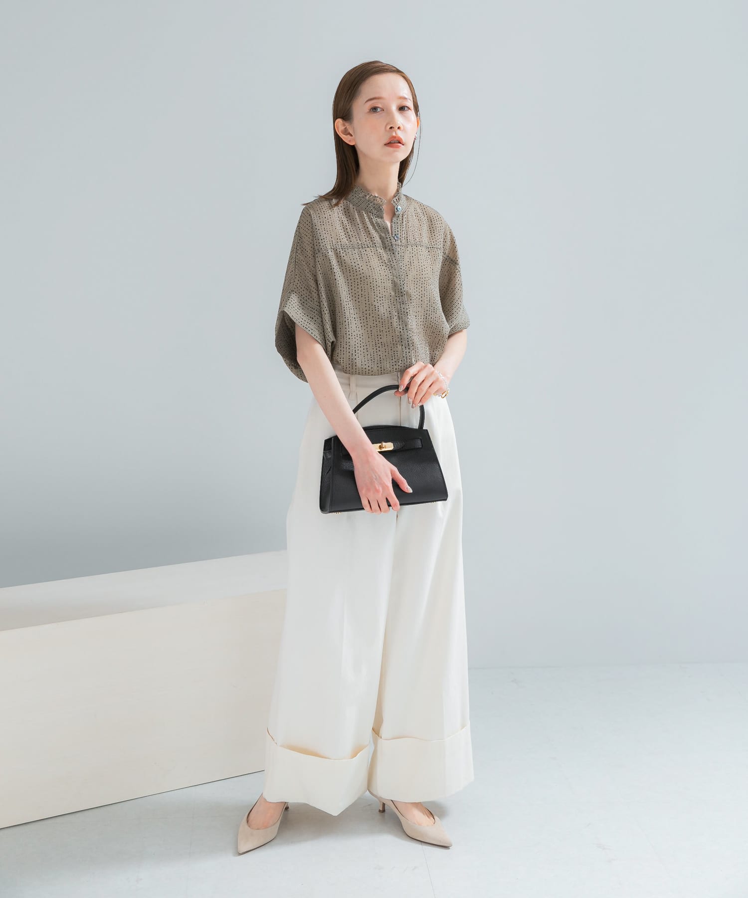 KHAKI DOT