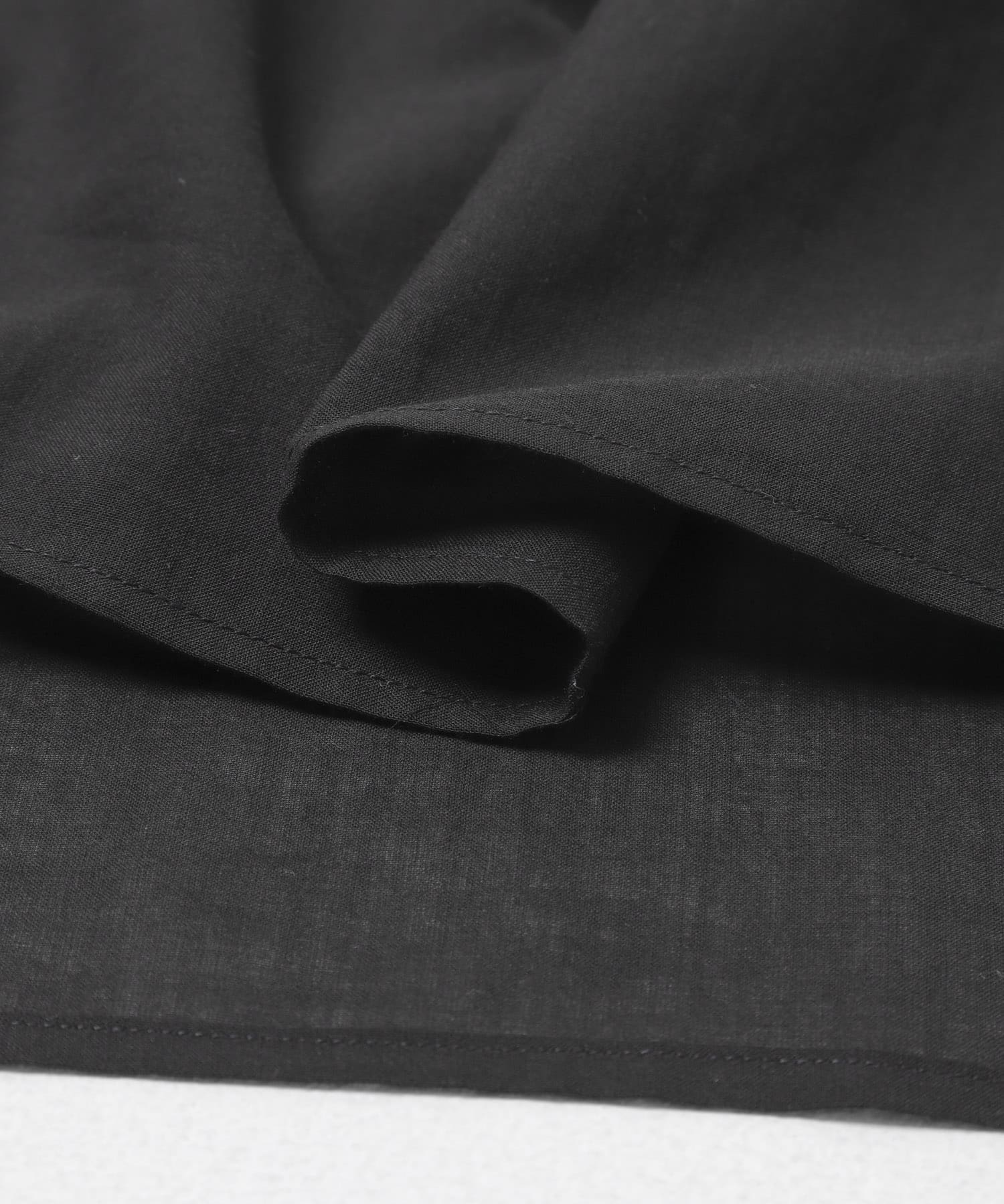 『WEB限定』コットンボイルバルーンスリーブブラウス BLACK Free
