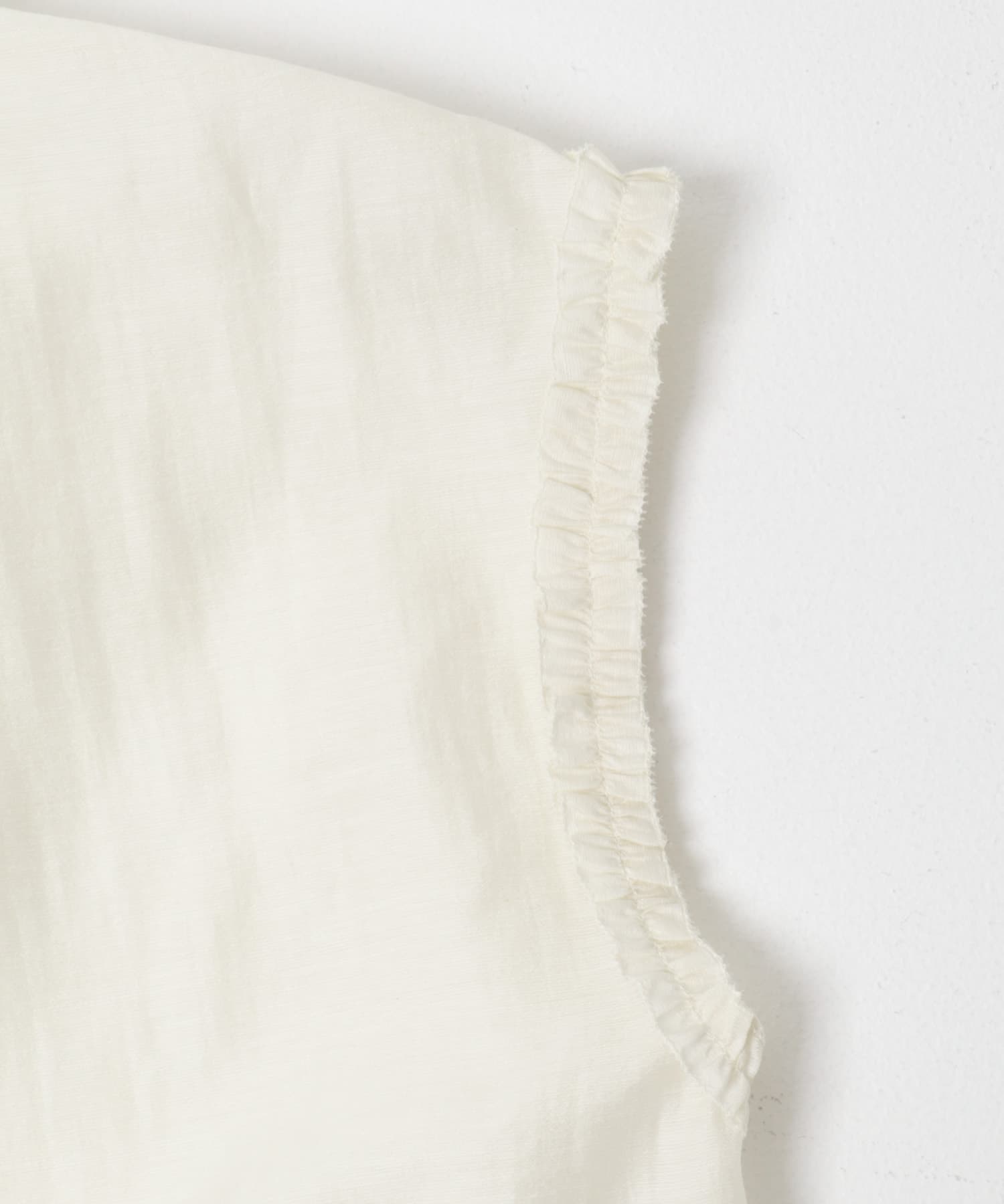 フリルディテールノースリーブブラウス OFF WHITE Free