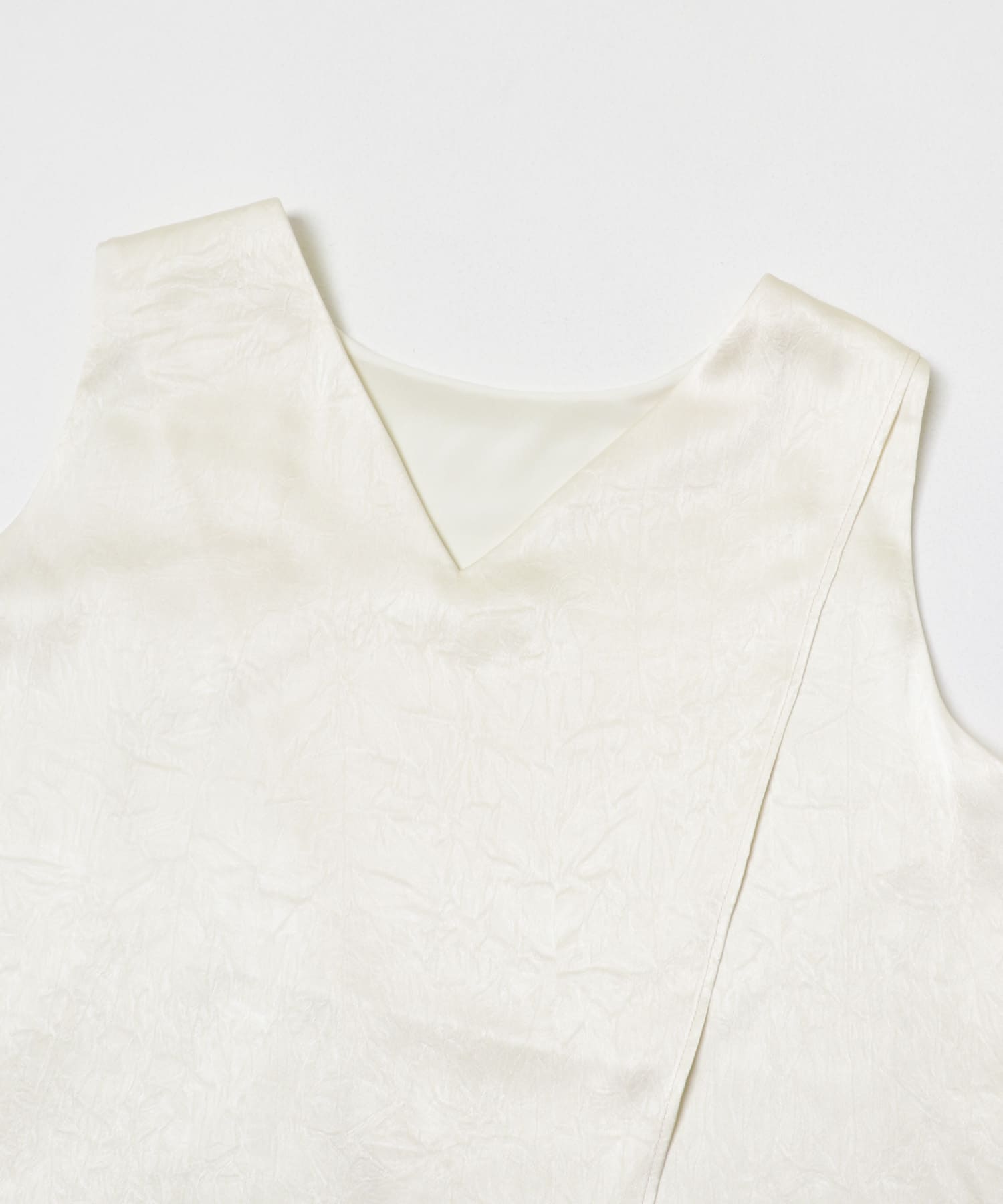 2WAYネックサテンブラウス OFF WHITE Free