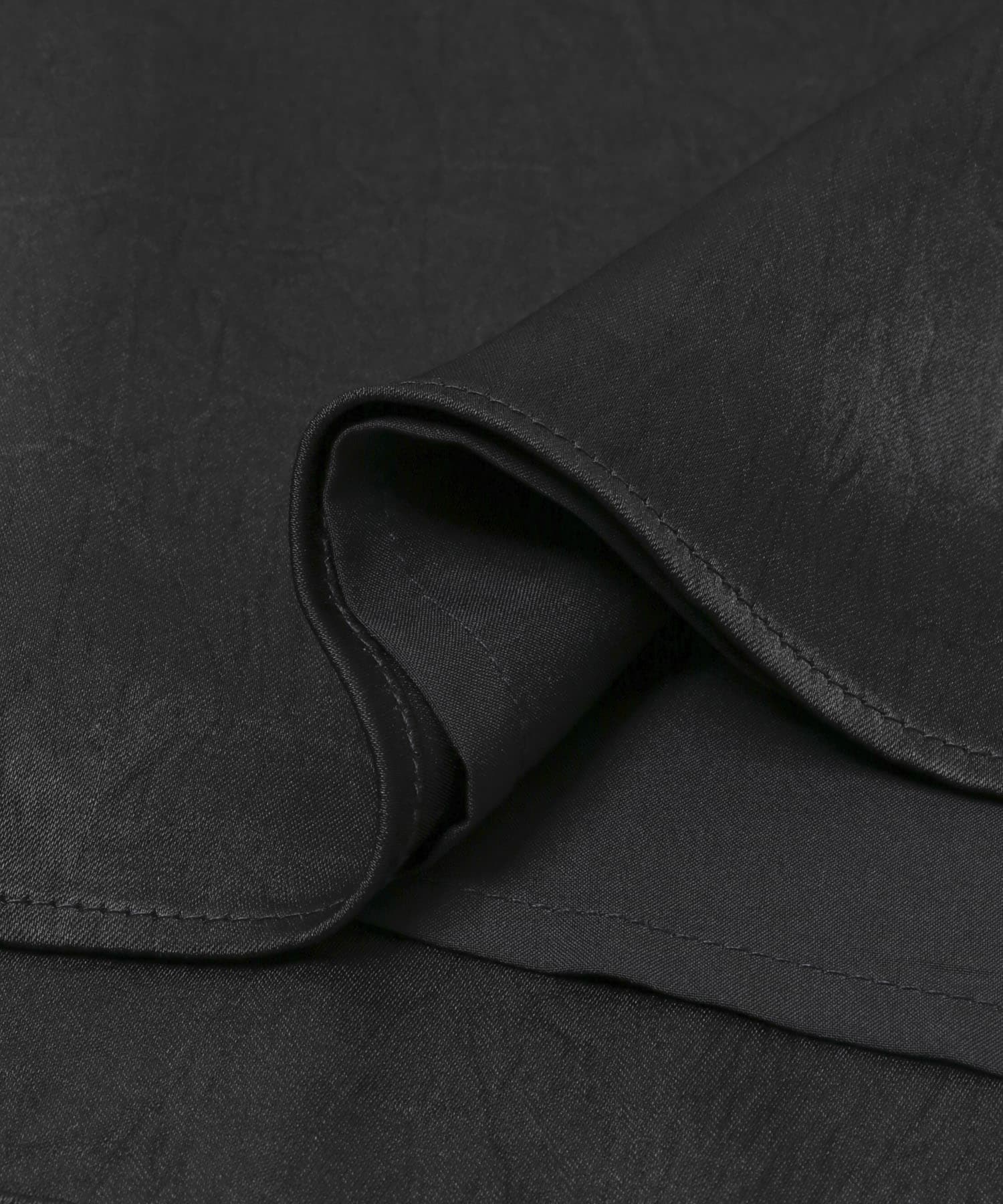 2WAYネックサテンブラウス BLACK Free