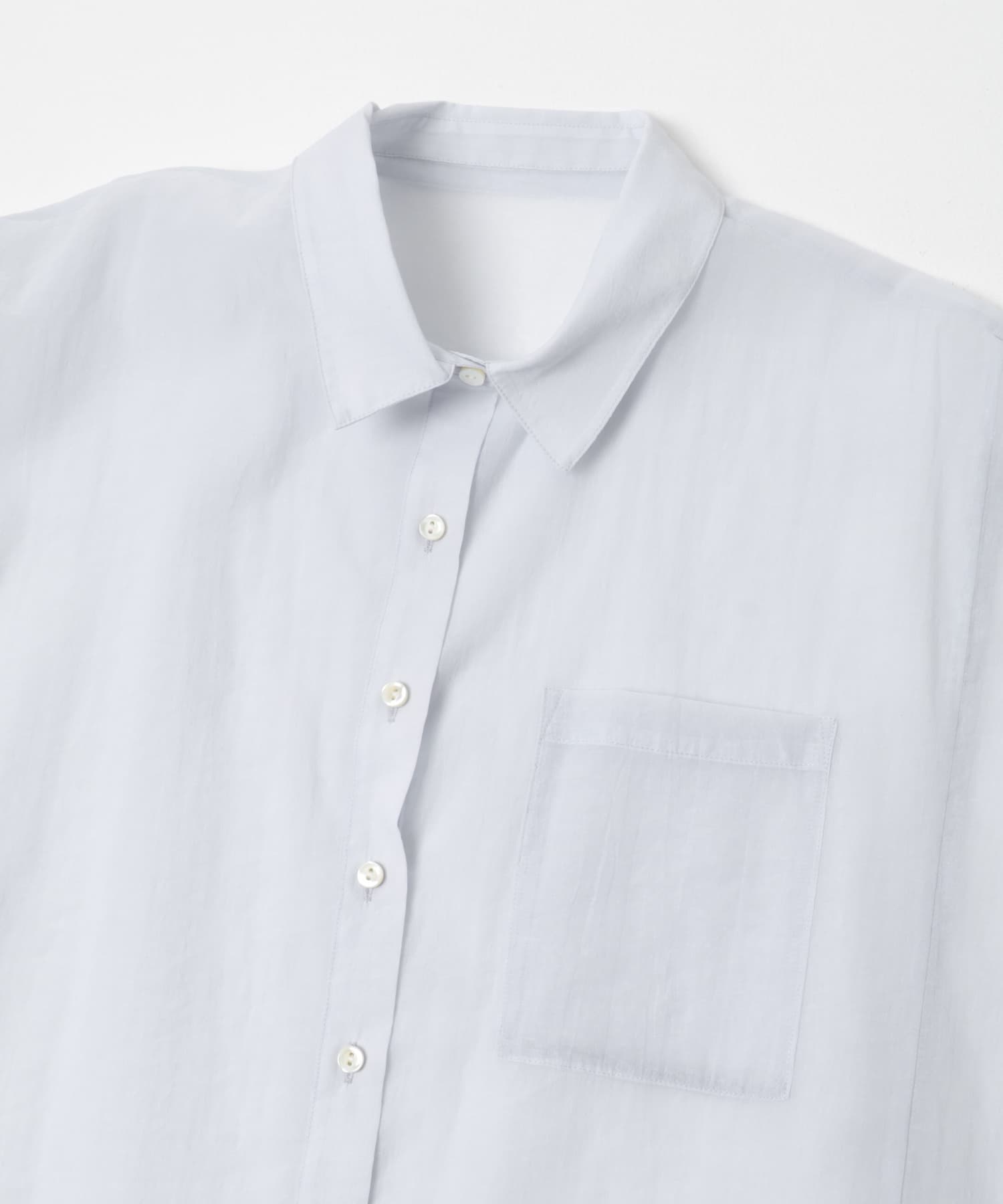 シアーコットンドルマンシャツ SAX Free