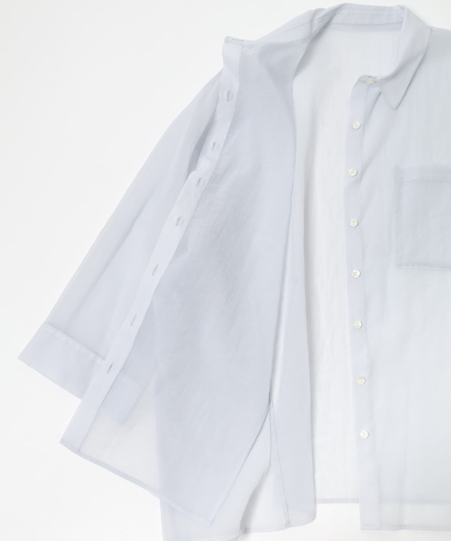 シアーコットンドルマンシャツ SAX Free