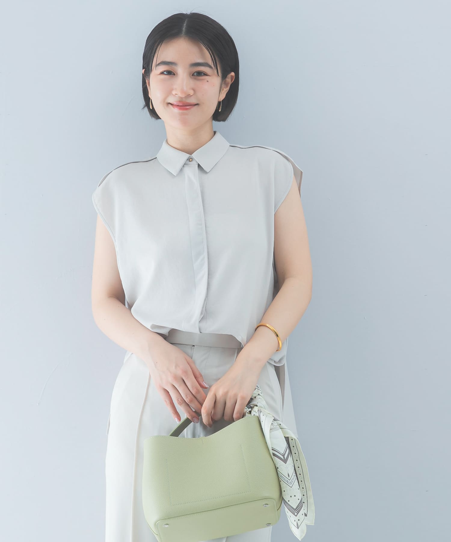 クールタッチ 防シワ シャツブラウス