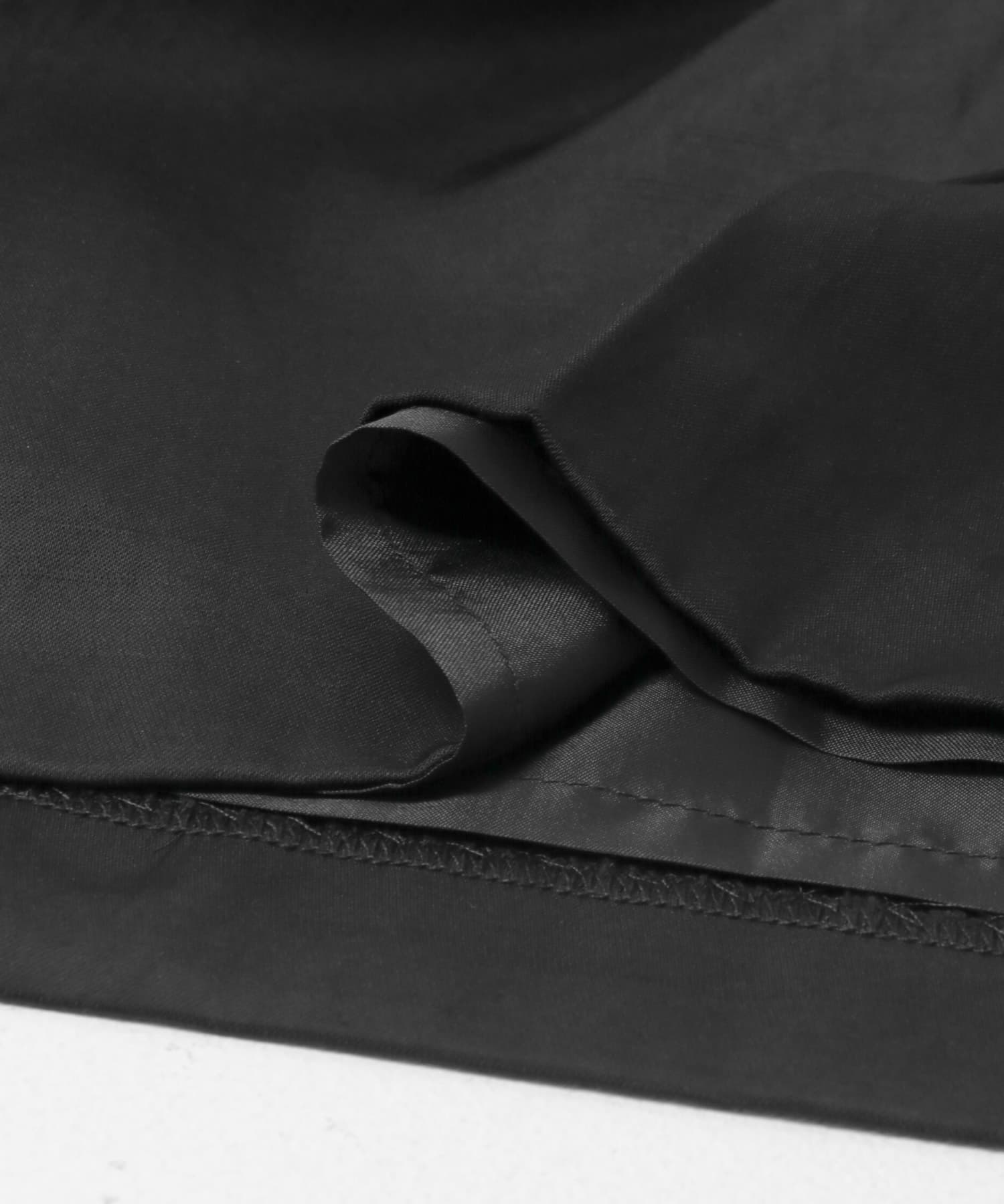 スラブサテンハーフパンツ BLACK 36