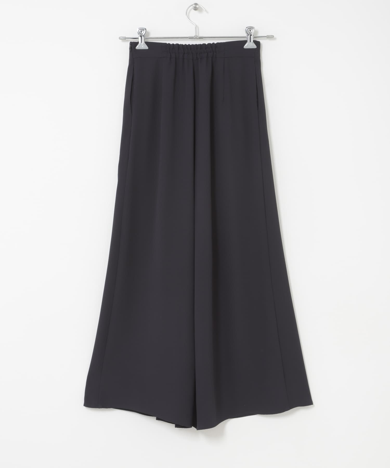 【ジョーゼット】新品 社交ダンス シンプル　ワイドフレア パンツ 黒 R075 ジョーゼットタックワイドパンツ(36 NAVY): ボトム｜URBAN RESEARCH