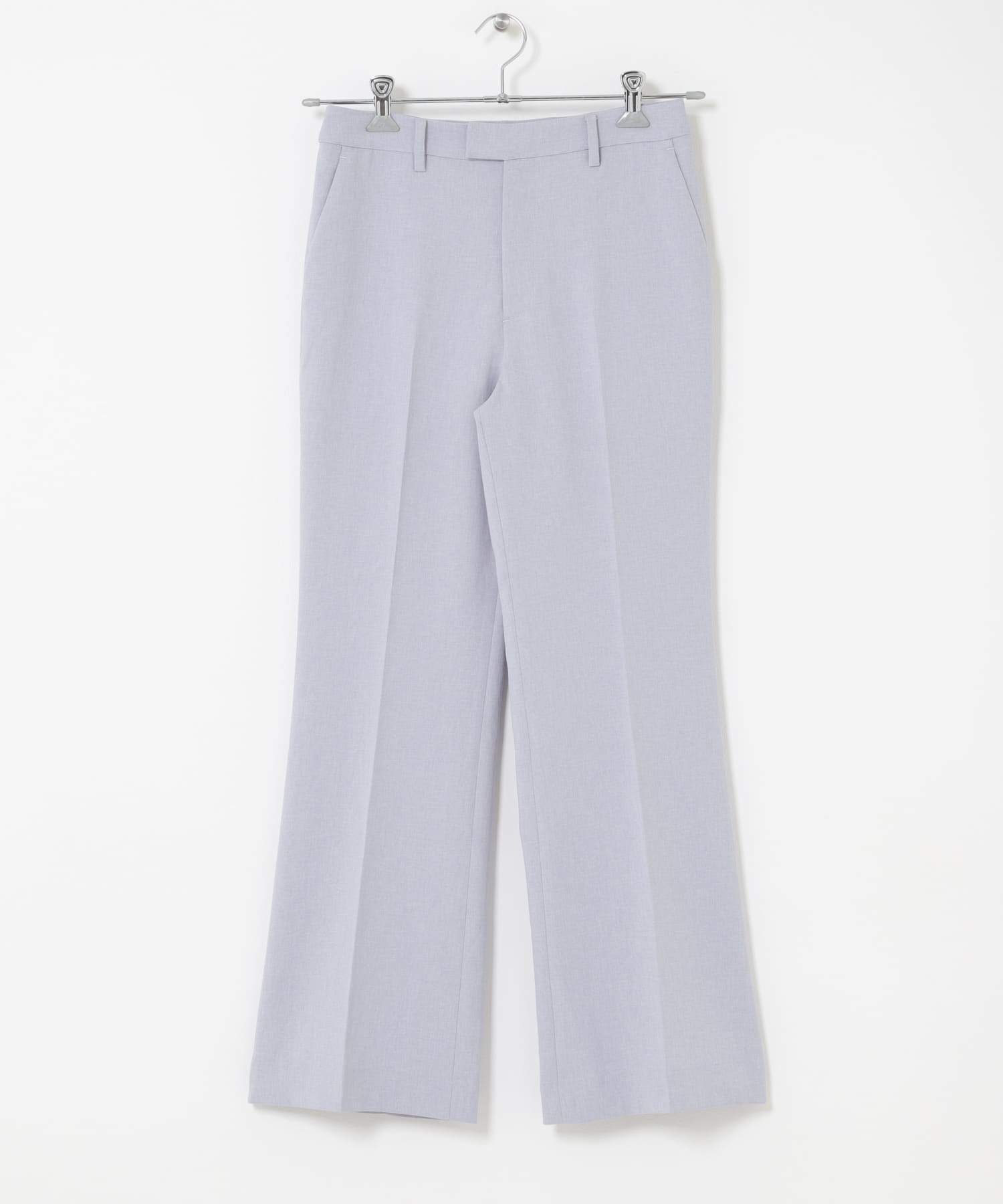 イージーケア2WAYウエストセミフレアパンツ SAX 34