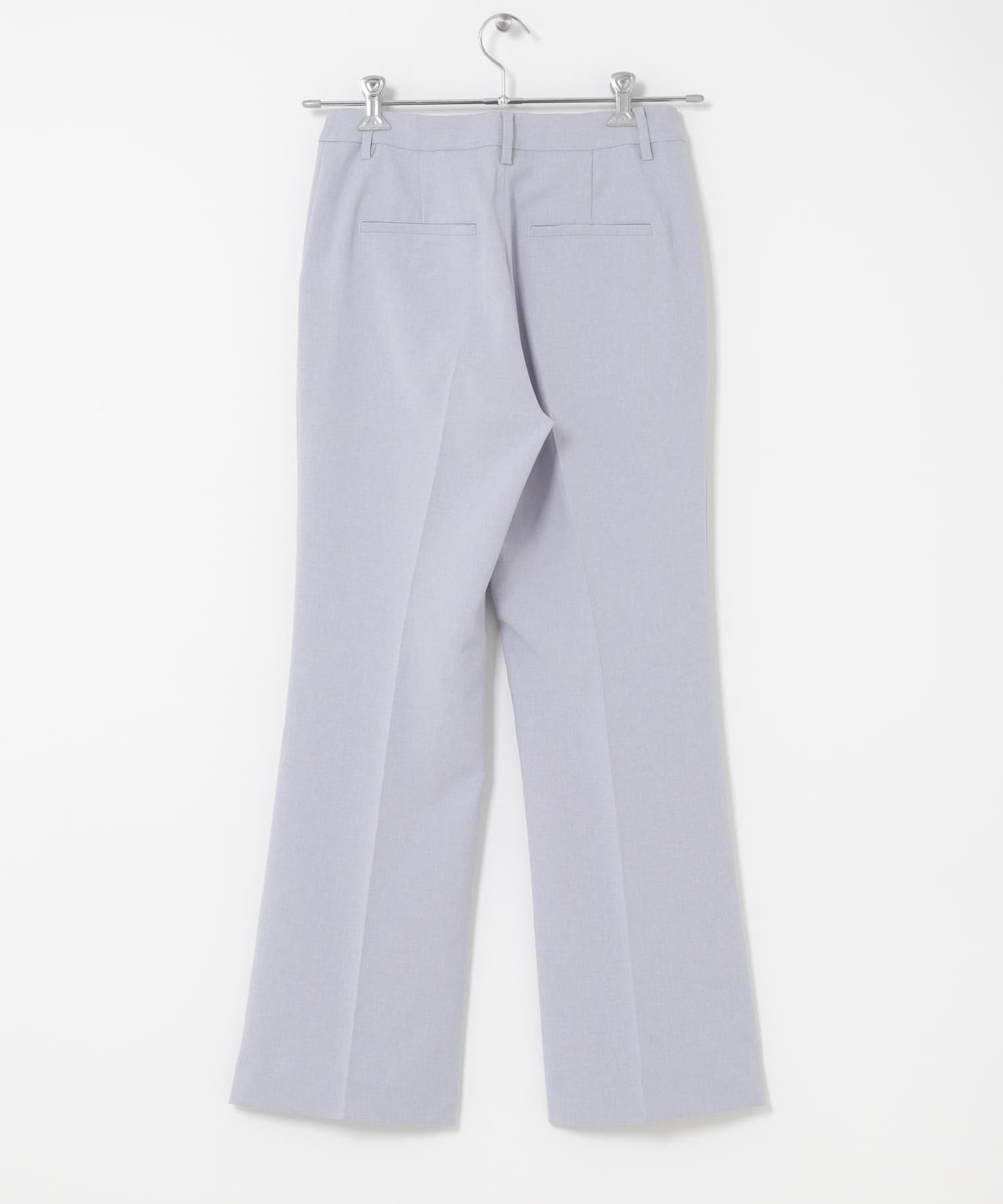 イージーケア2WAYウエストセミフレアパンツ SAX 34