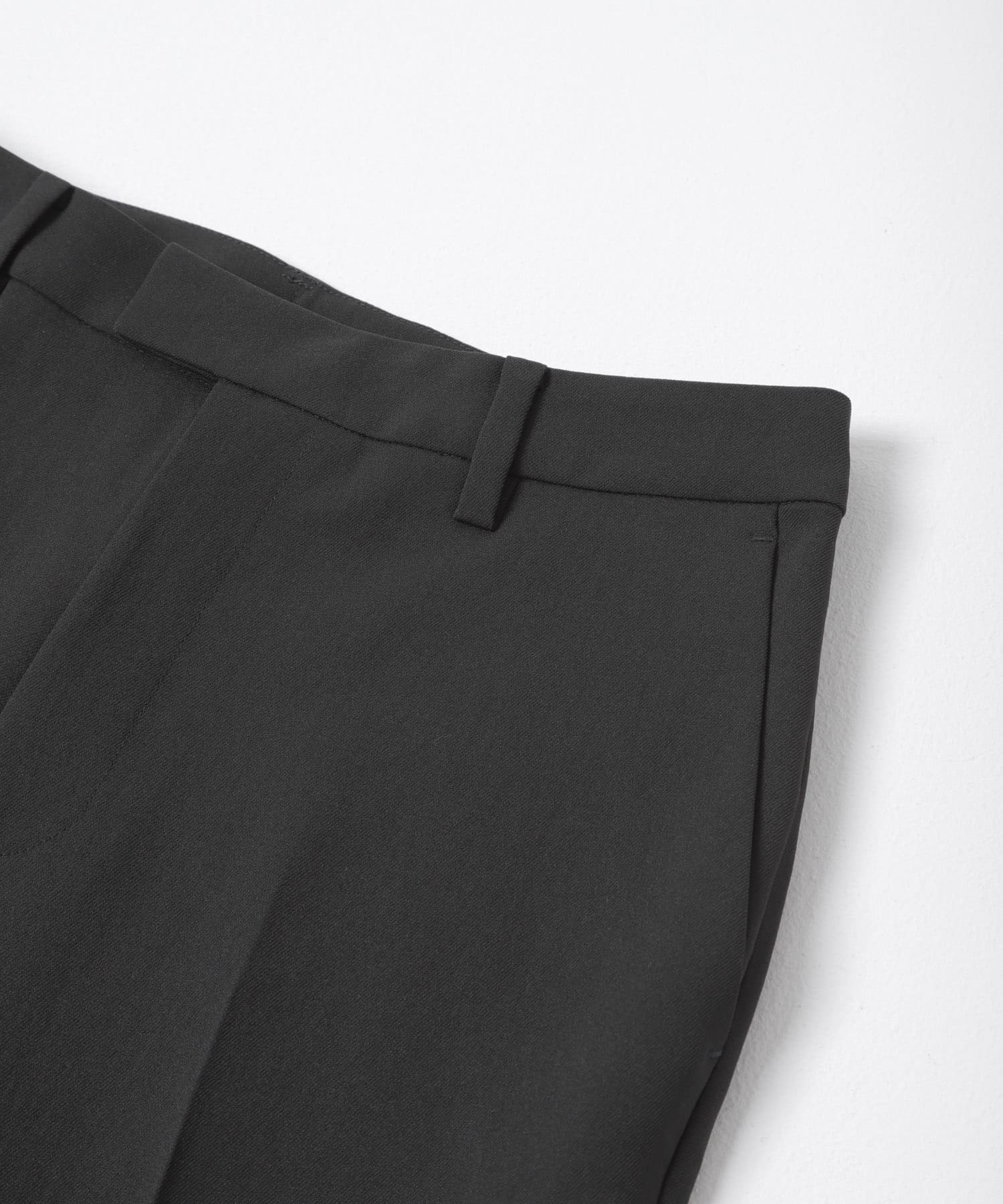 イージーケア2WAYウエストセミフレアパンツ BLACK 34
