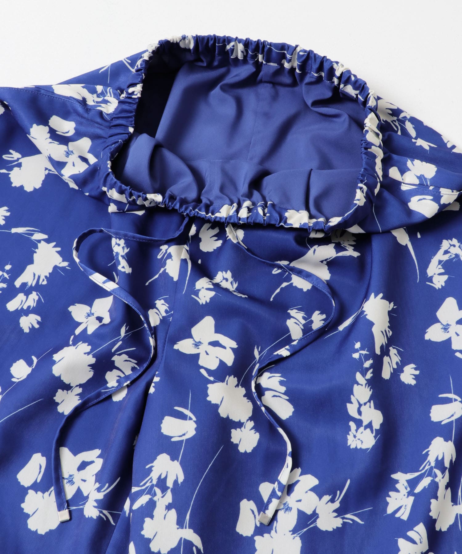 フラワーモチーフプリントパンツ BLUE 36