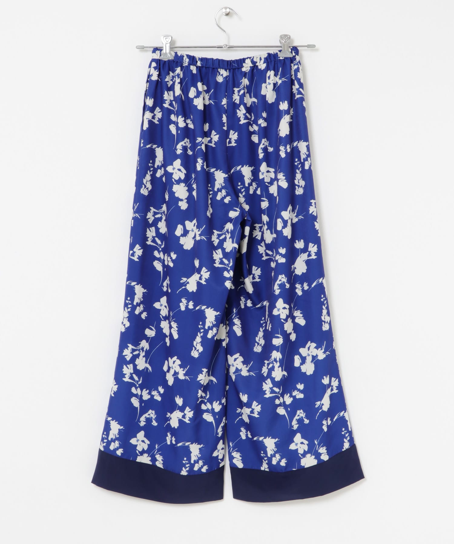 フラワーモチーフプリントパンツ BLUE 36