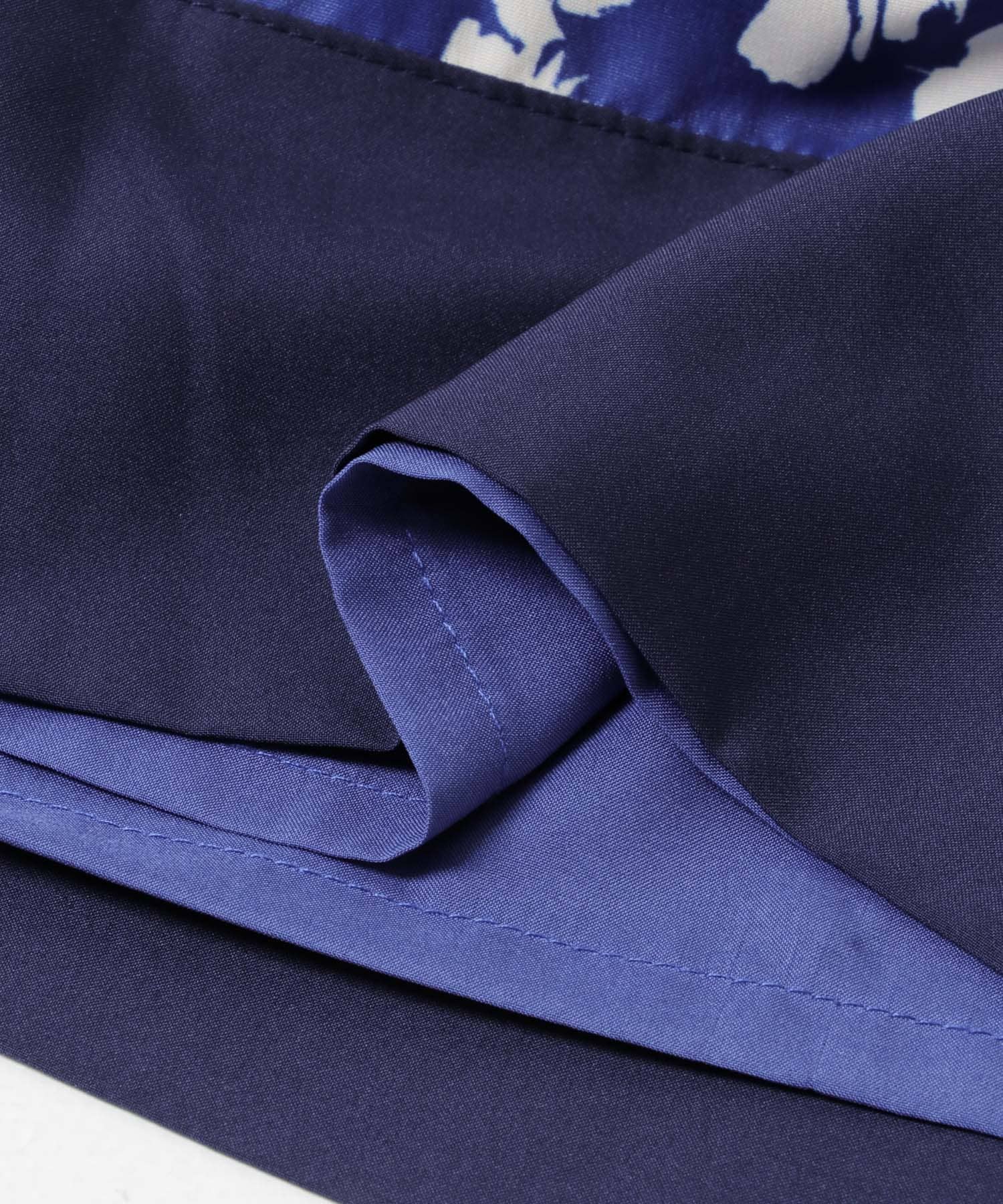 フラワーモチーフプリントパンツ BLUE 36