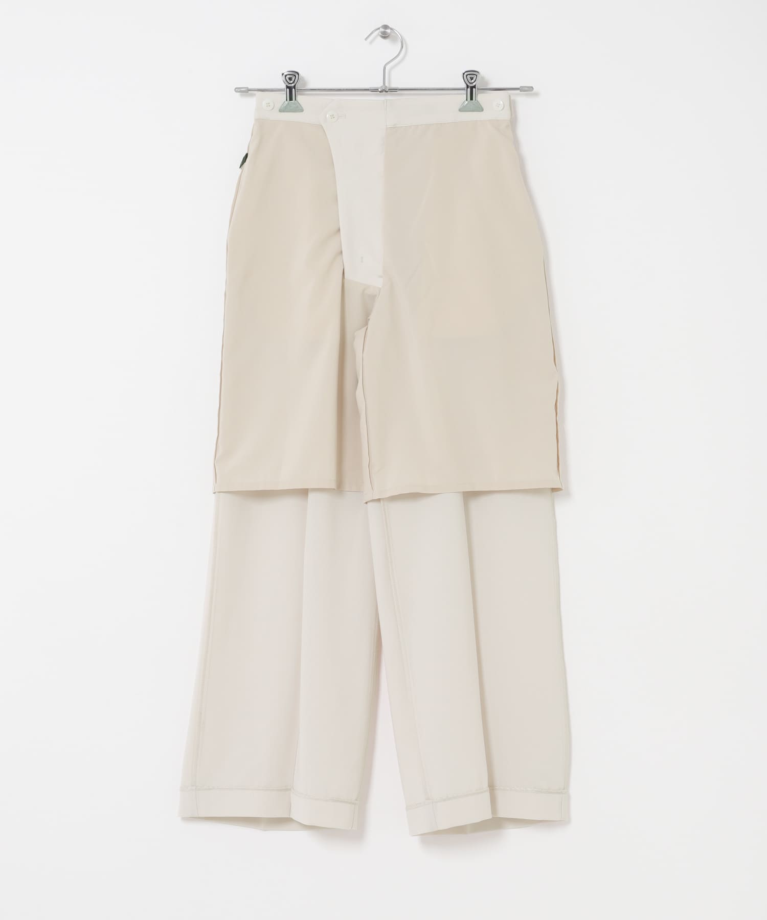 クールタッチ 防シワ ストレートパンツ GREIGE 36