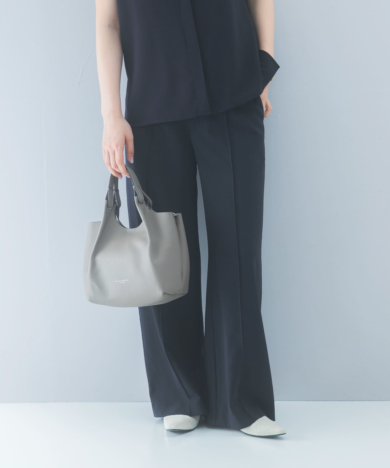 クールタッチ 防シワ ストレートパンツ