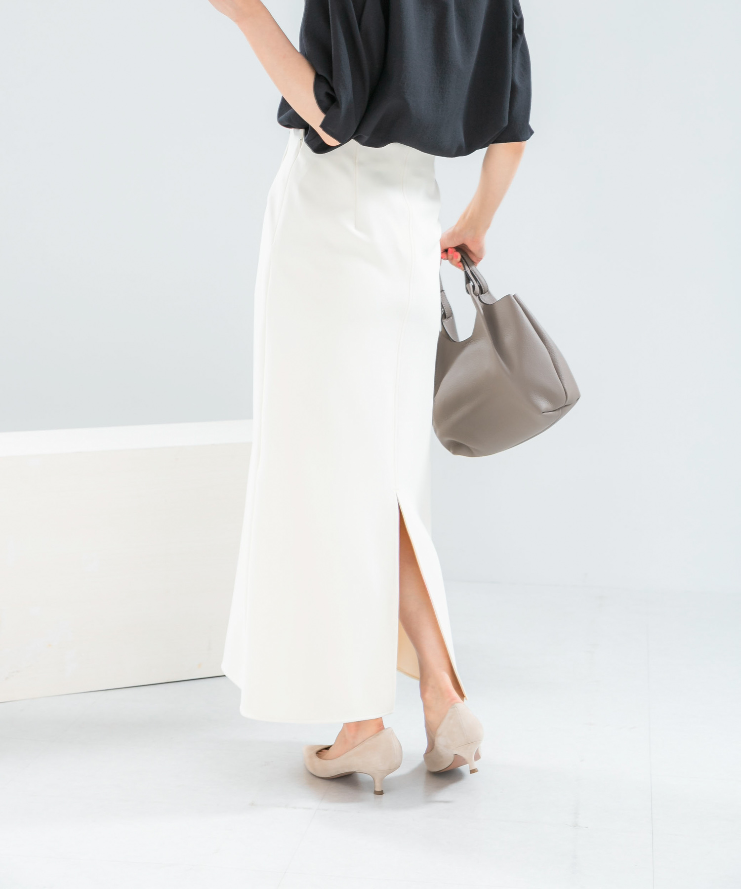 ウォッシャブル吸水速乾ストレッチ スカート