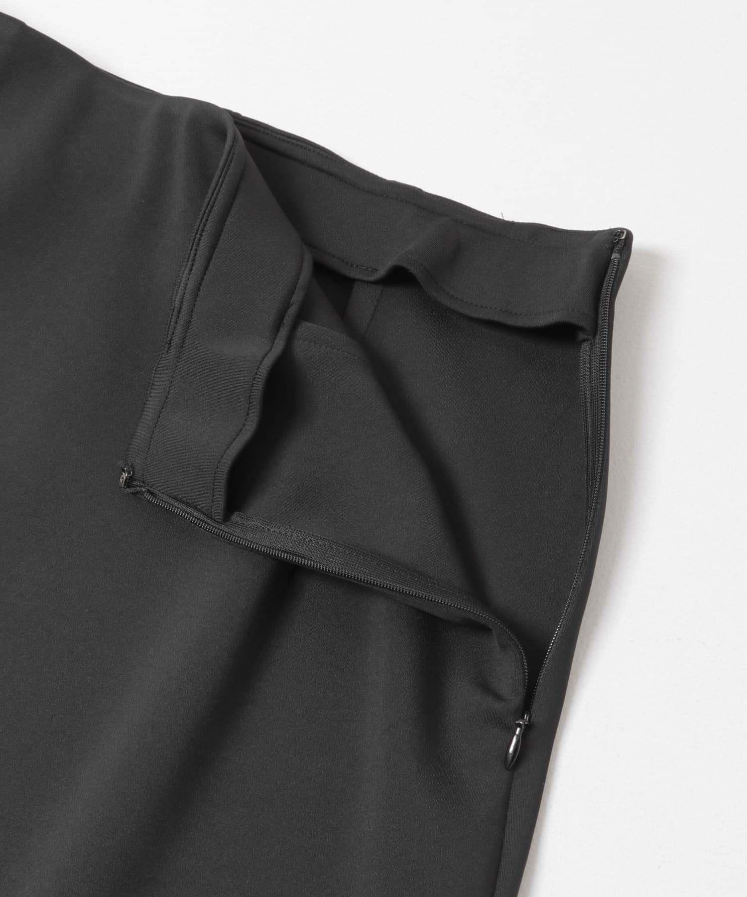 ウォッシャブル吸水速乾ストレッチ スカート BLACK Free
