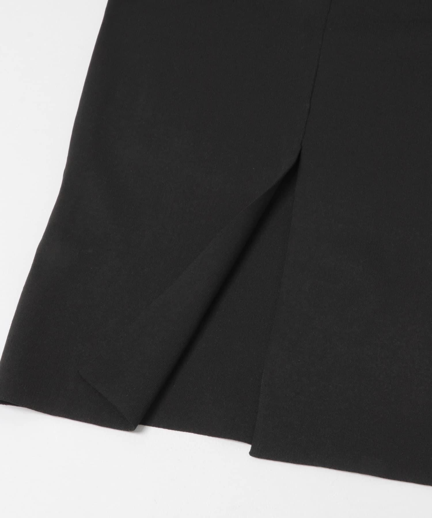 ウォッシャブルニットストレートスカート BLACK Free