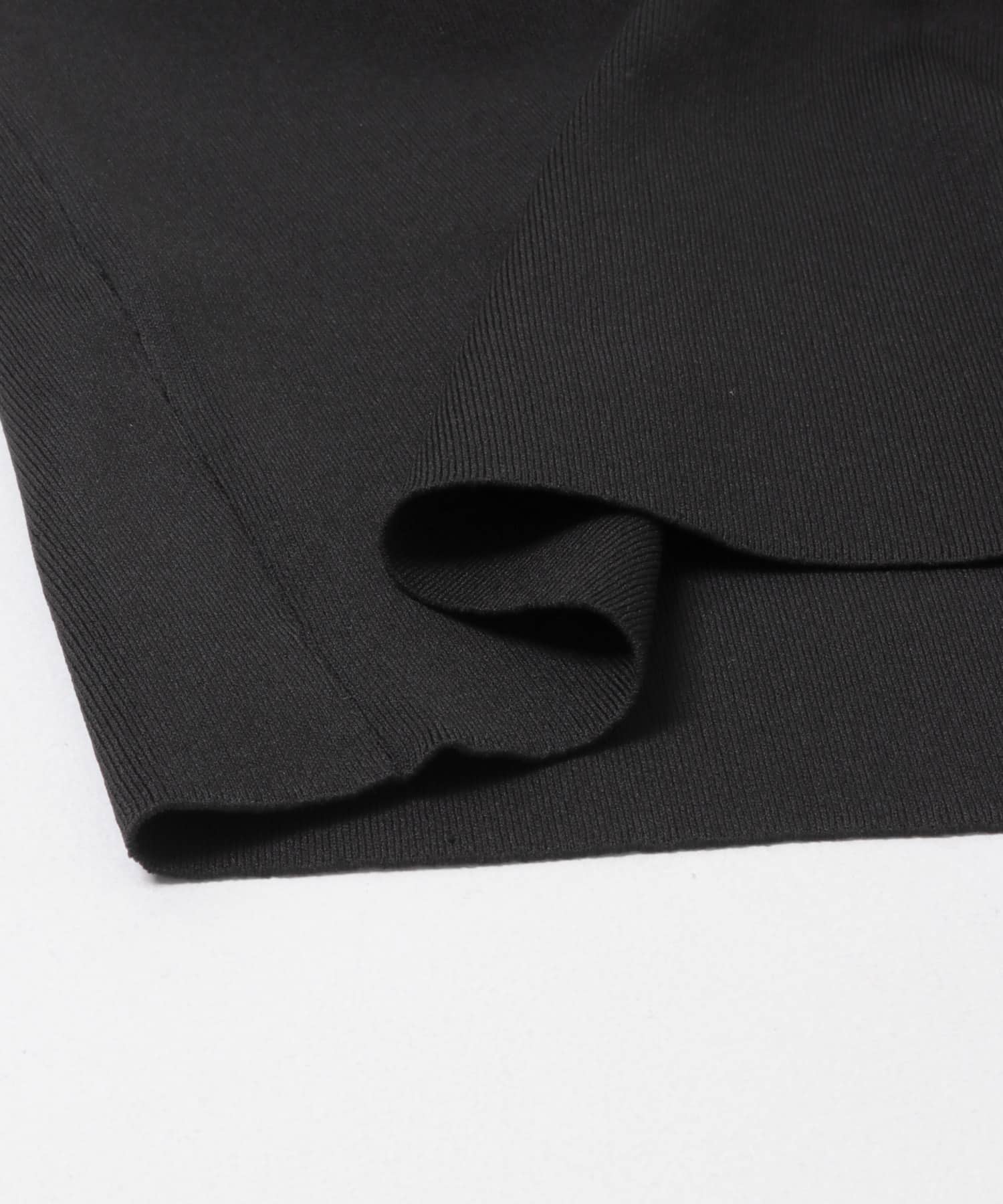 ウォッシャブルニットストレートスカート BLACK Free