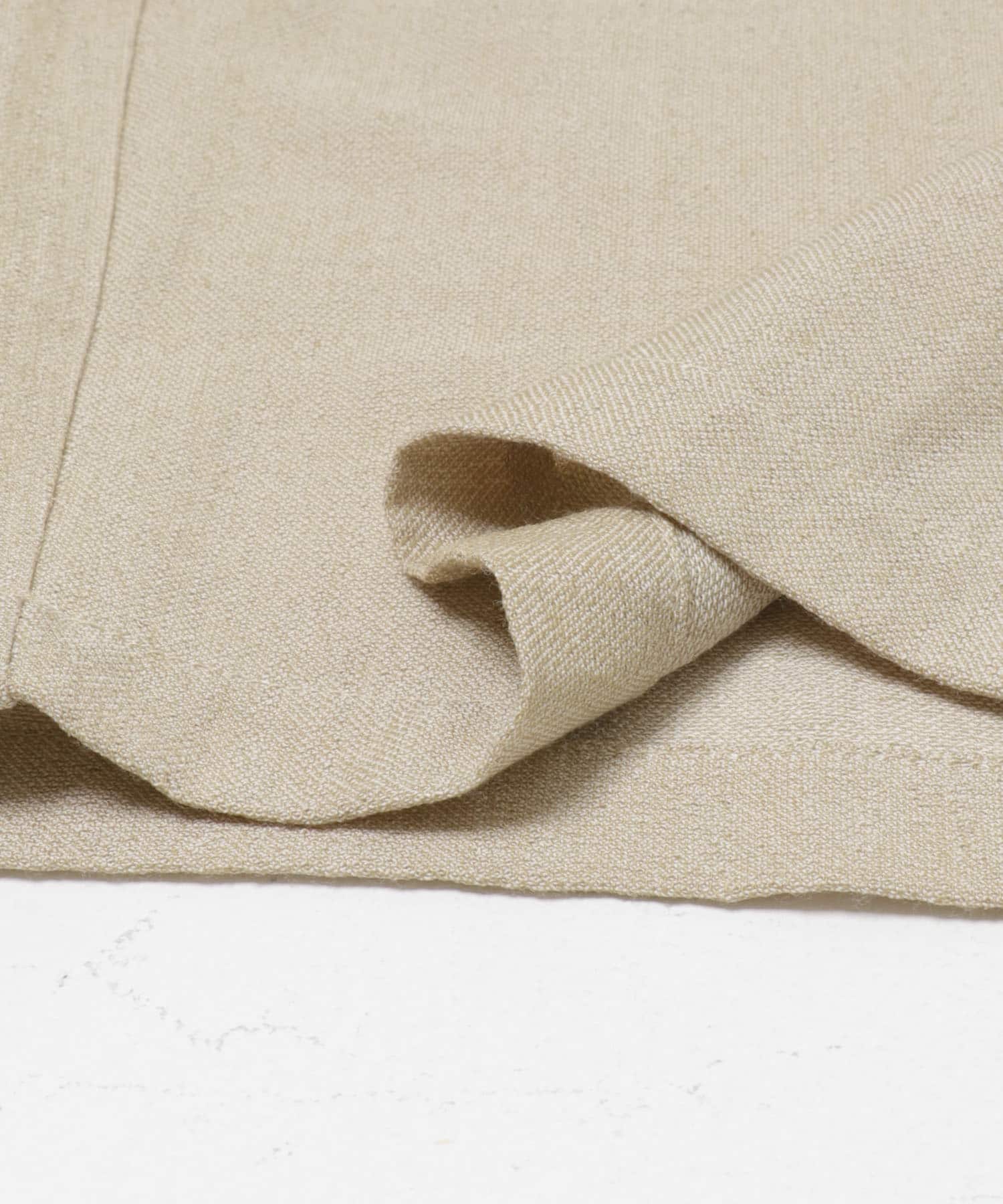 リネンライク5分袖オールインワン BEIGE 36