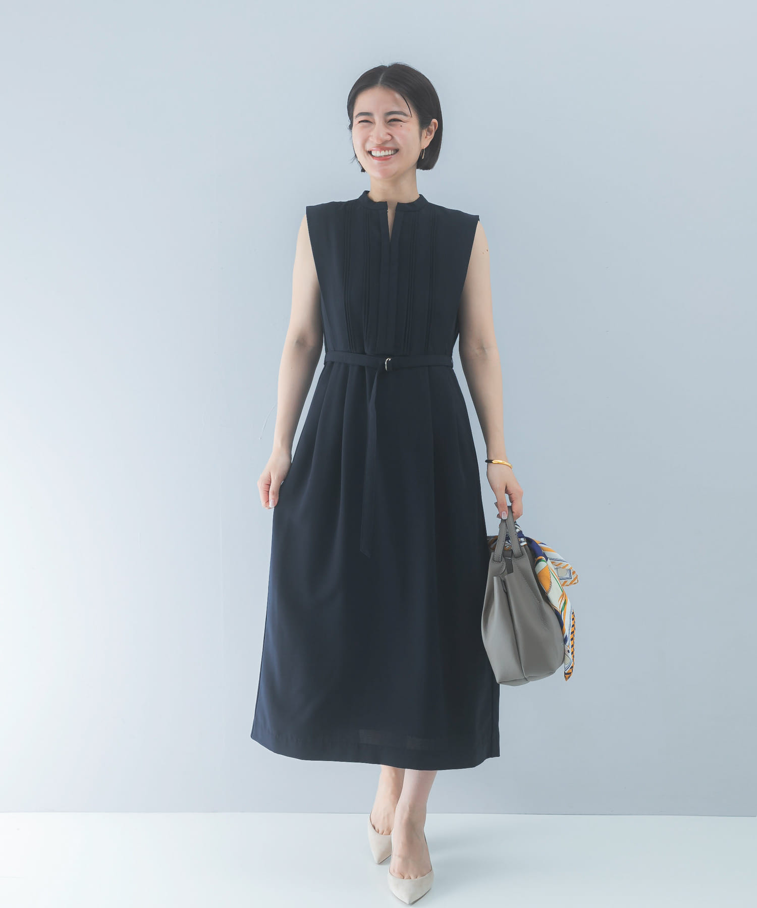 競技用ワンピース・size160 クールタッチ 防シワストレートワンピース(Free D/NAVY): ワンピース