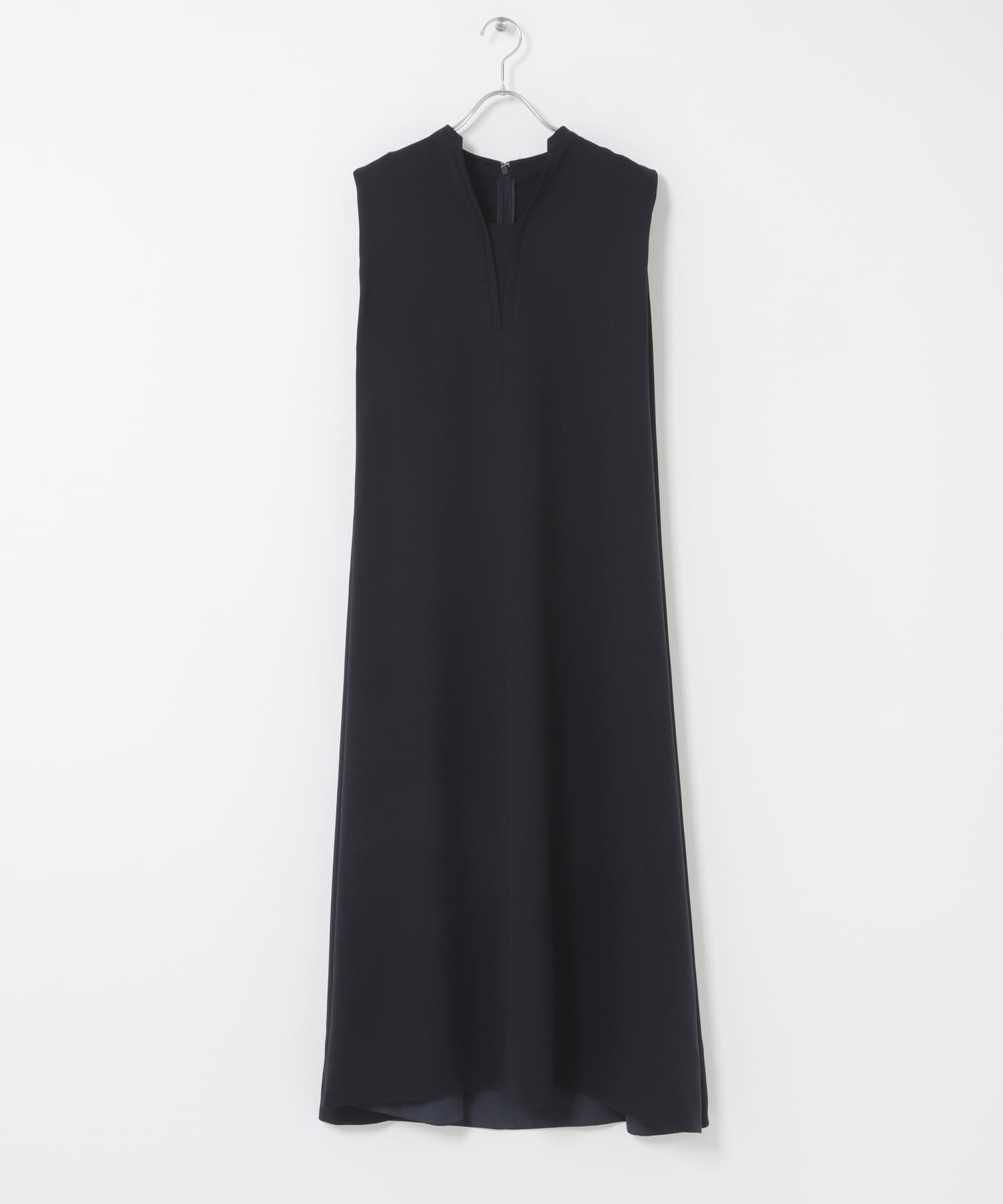 クールタッチ 吸水速乾キーネックフレアワンピース D/NAVY Free