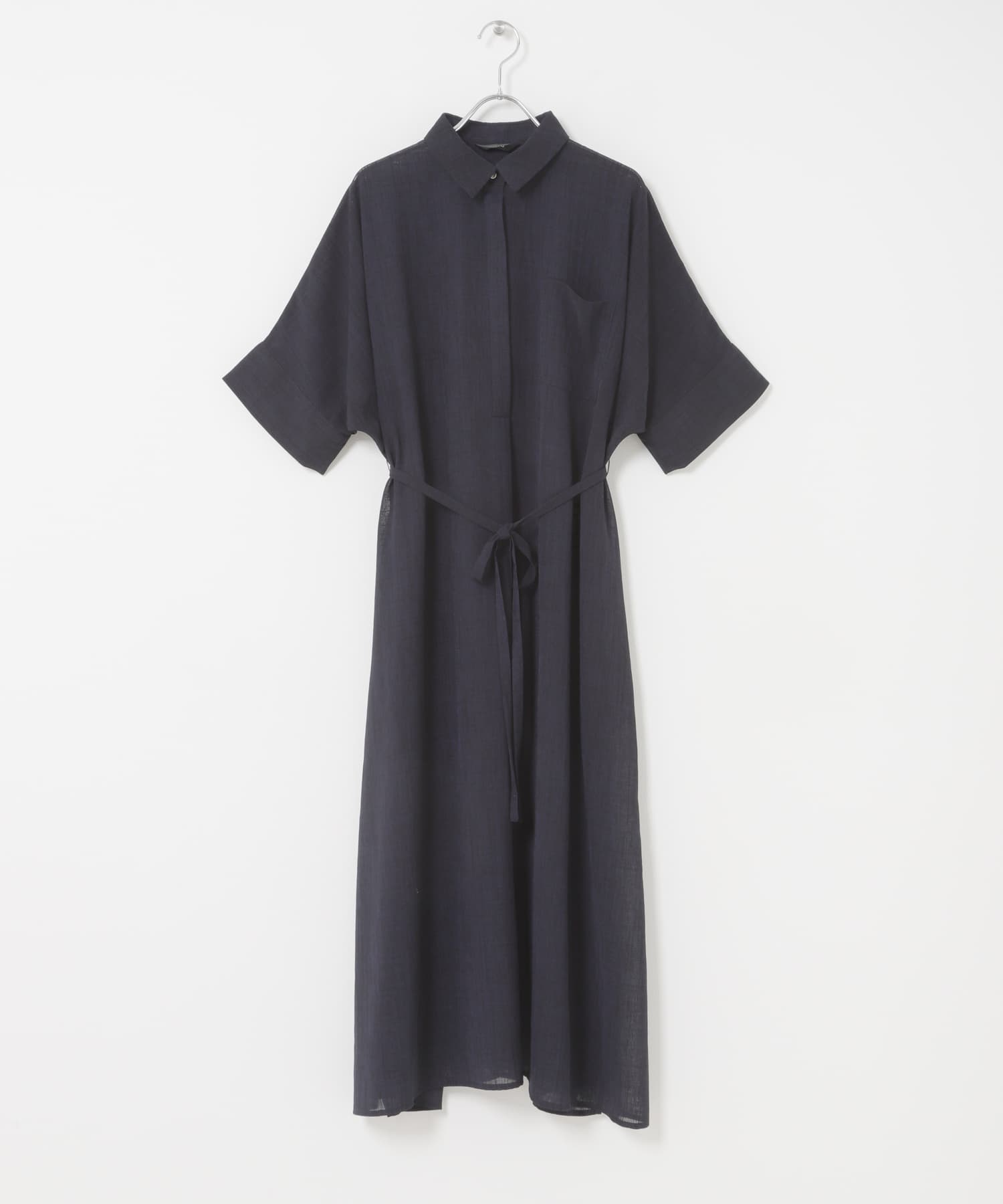 セミシアー5分袖シャツワンピース(Free B/STRIPE): ワンピース｜URBAN